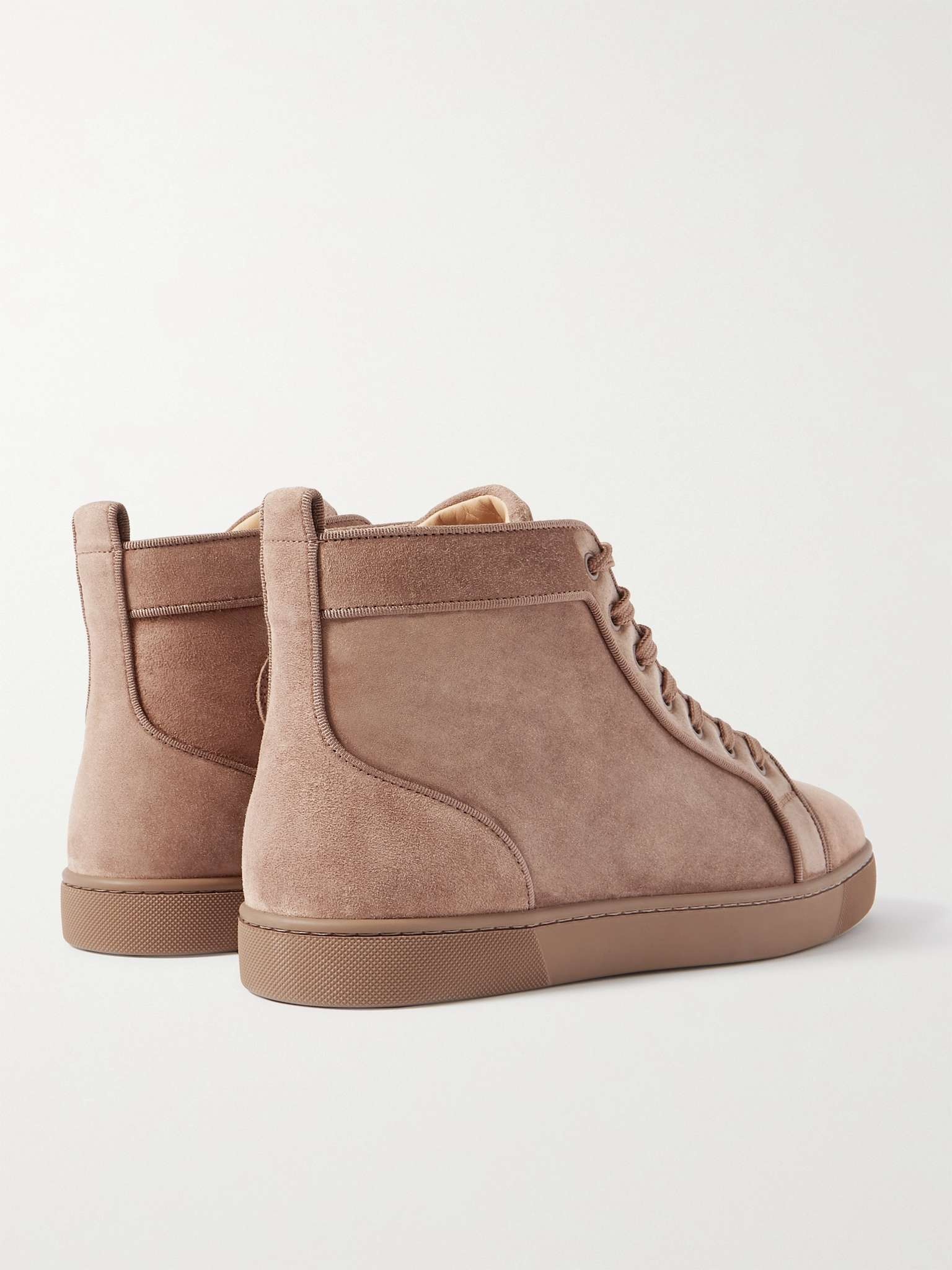 Louis Orlato Grosgrain-Trimmed Suede High-Top Sneakers - 5