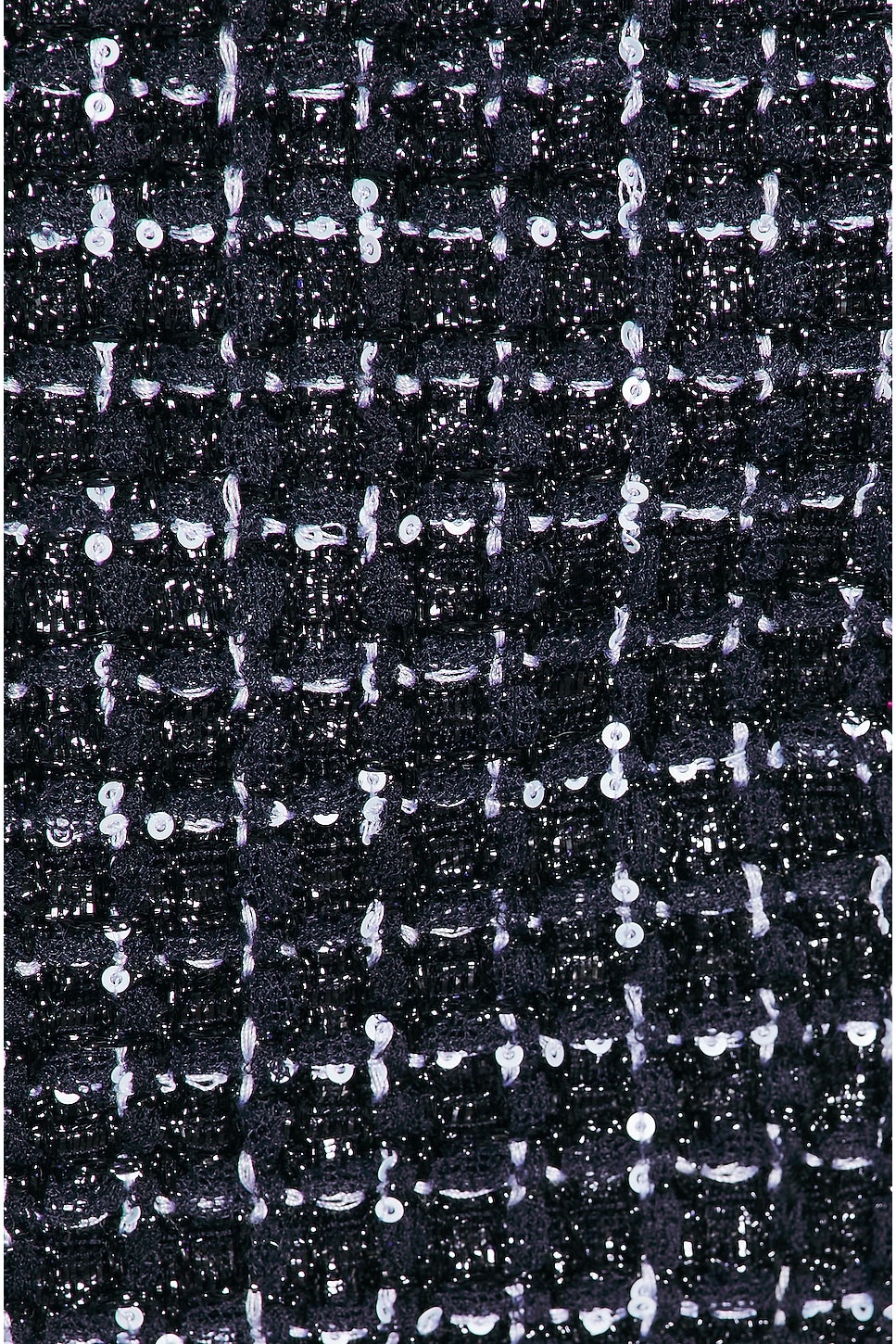 Sequin Checked Tweed Trouser - 5