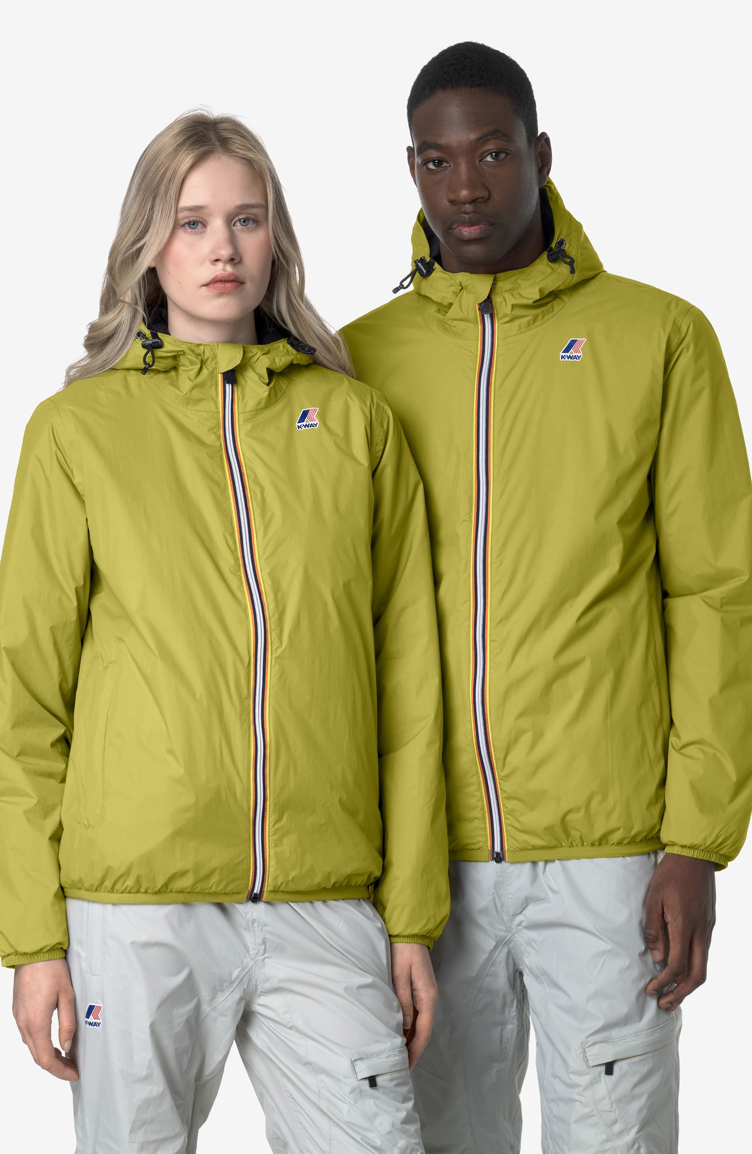 K-Way Le Vrai 4.0 Claude Warm Water Repellent Jacket in Green Moss at Nordstrom - 6