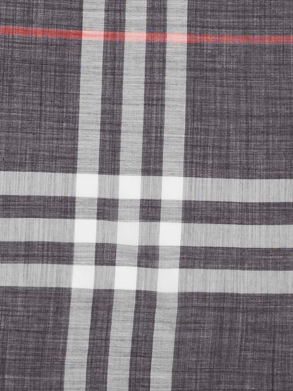 Lightweight Check Wool Silk Scarf - 7