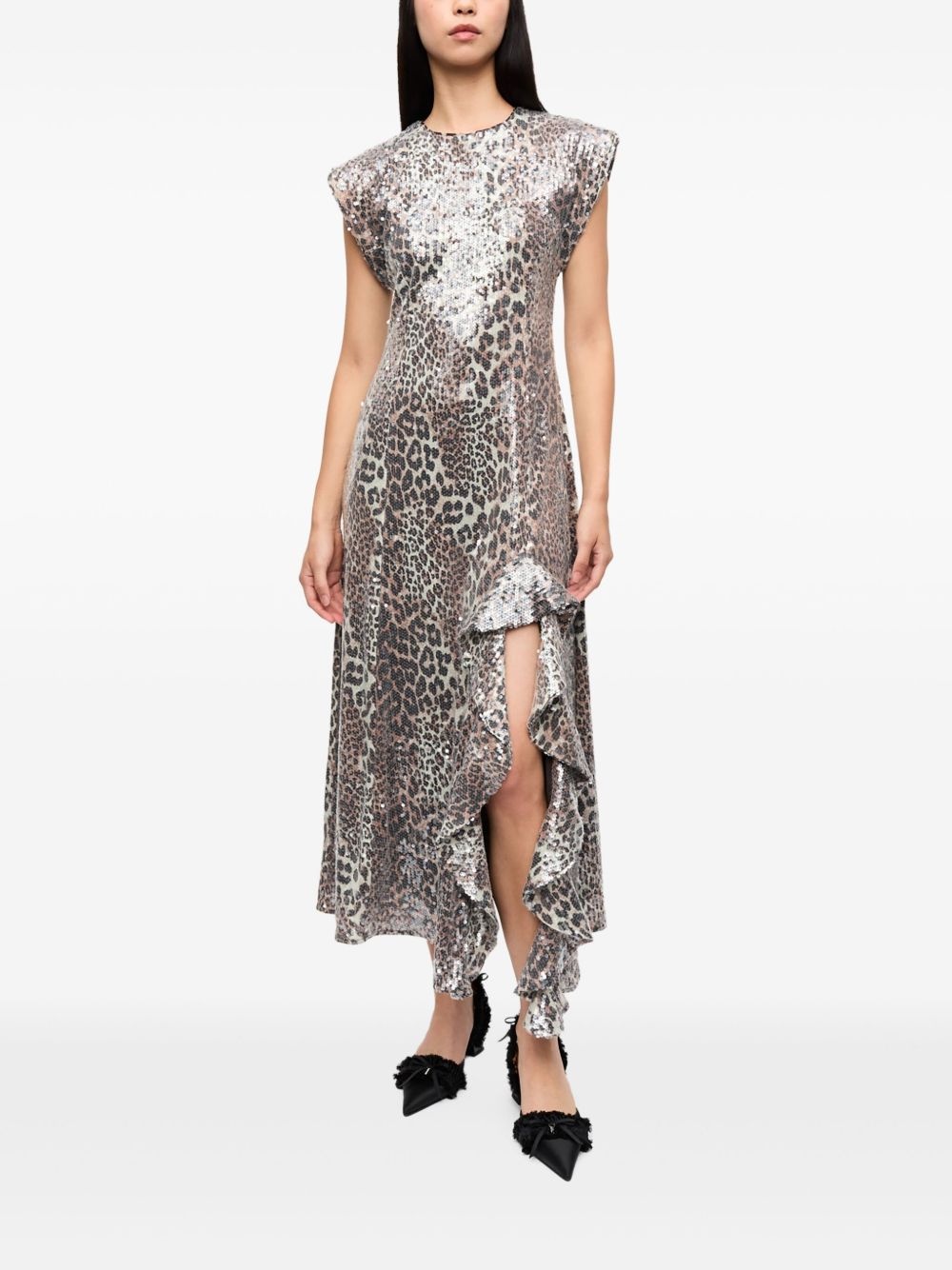 leopard-print dress - 2