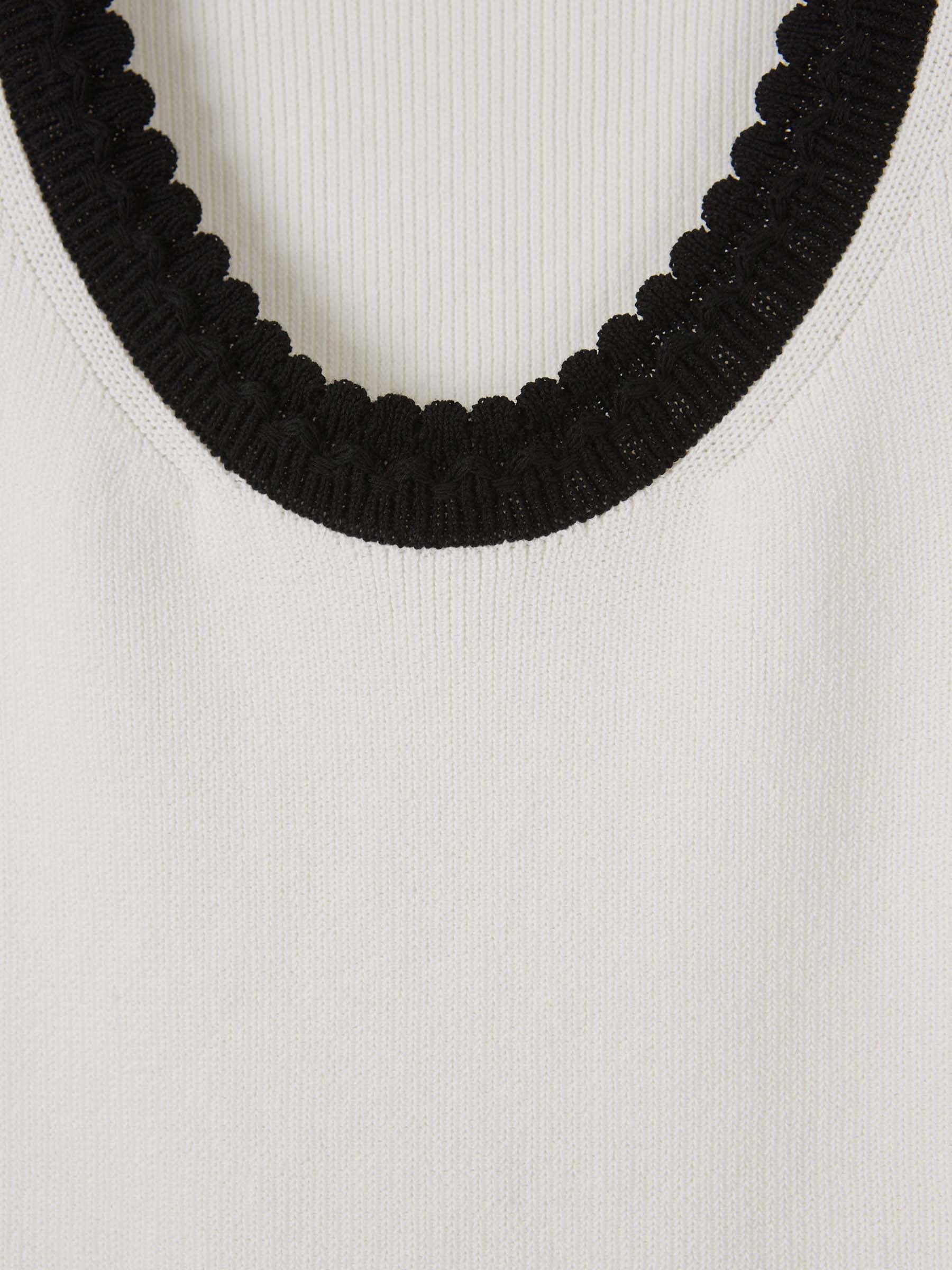 TWO-TONE KNIT TOP - 3