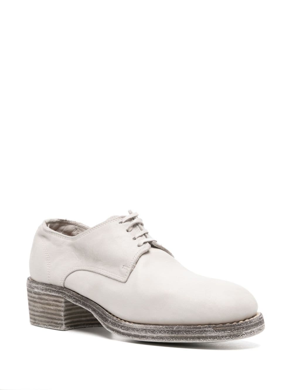 lace-up leather derby shoes - 2