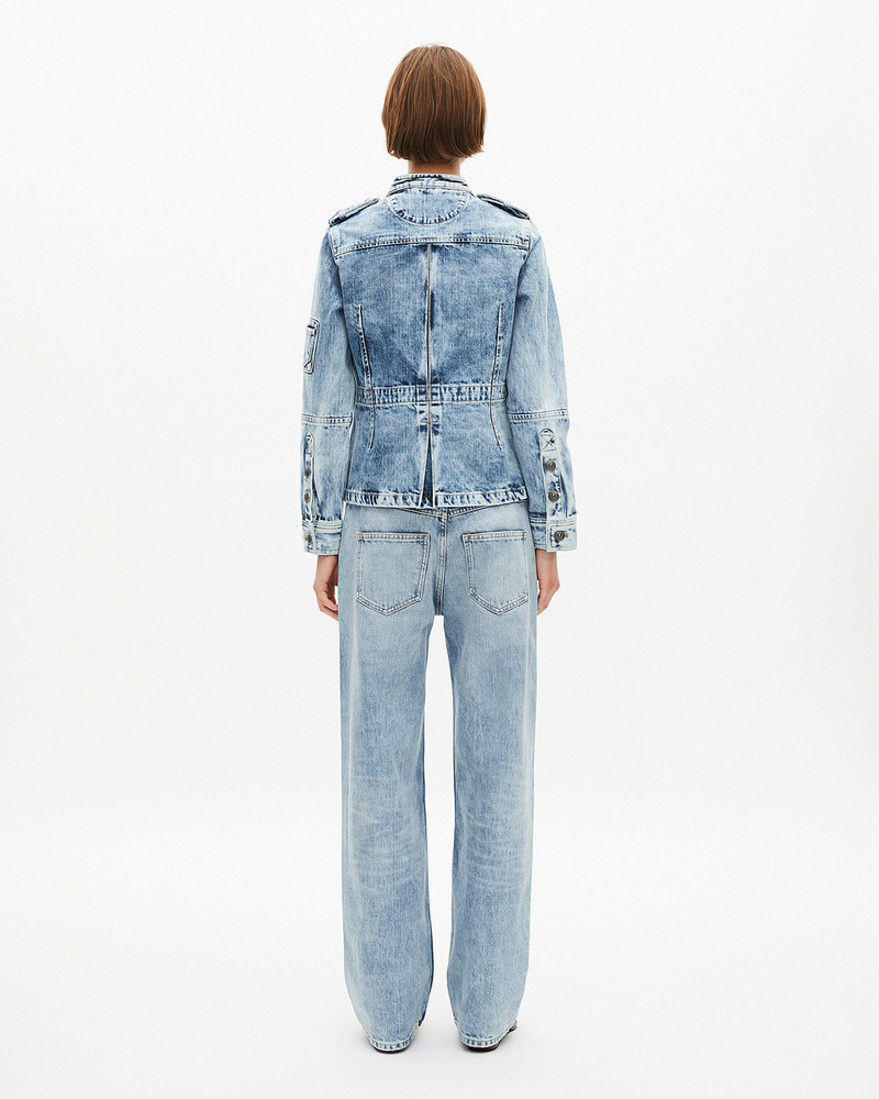 OFFICER-STYLE JACKET IN DENIM 3