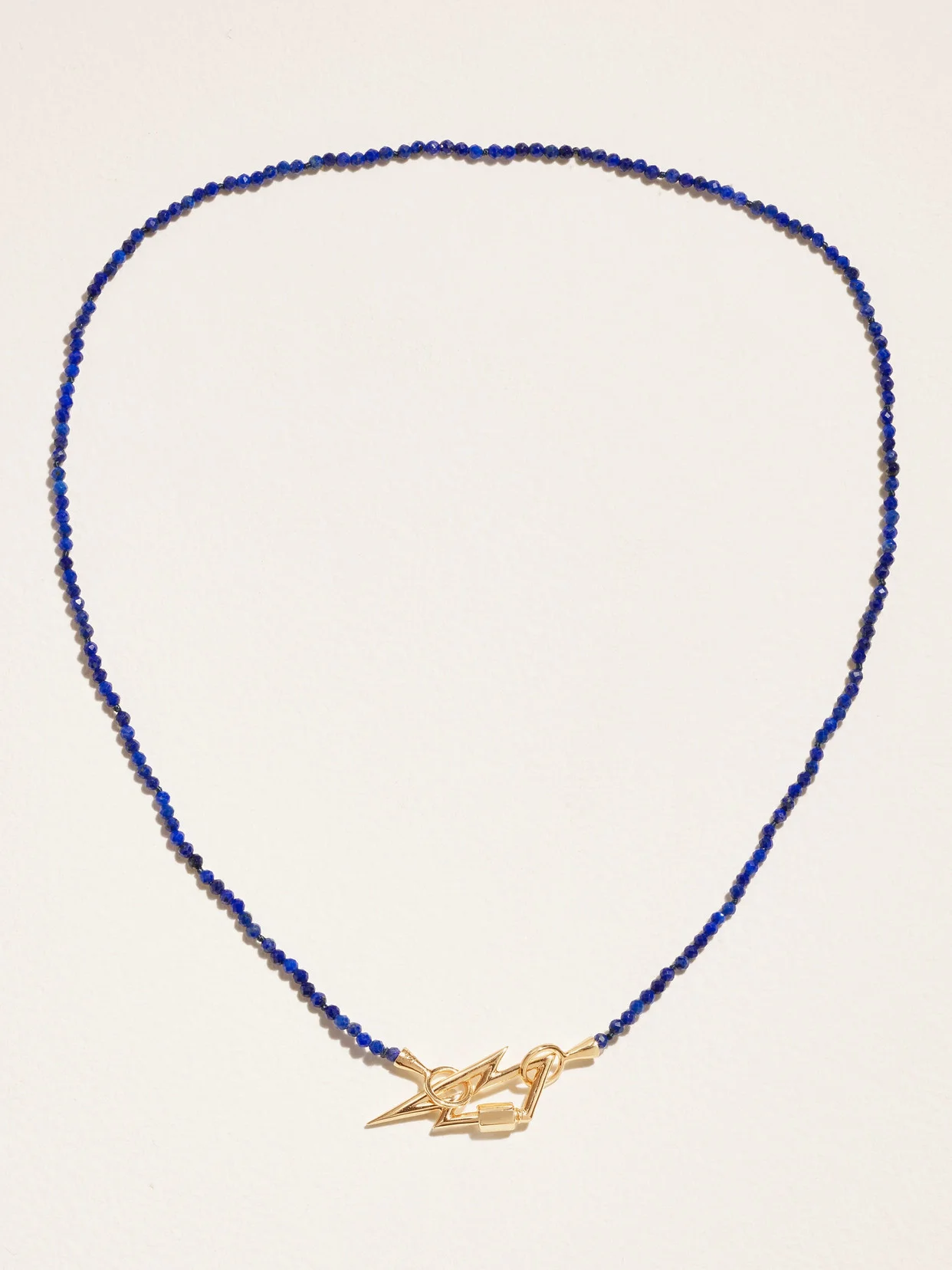 Itty Bitty Strand 14-karat Gold Lapis Lazuli Necklace - 1