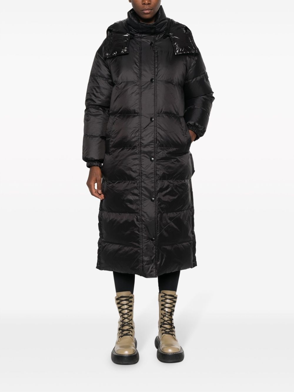 high-neck padded coat - 2