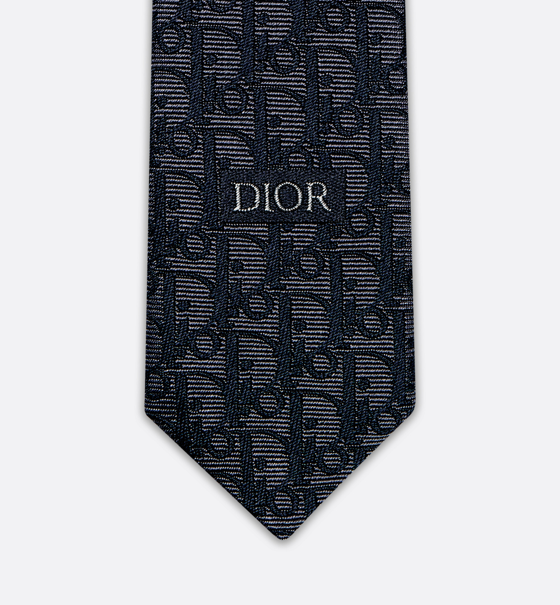Striped Dior Oblique Tie - 4