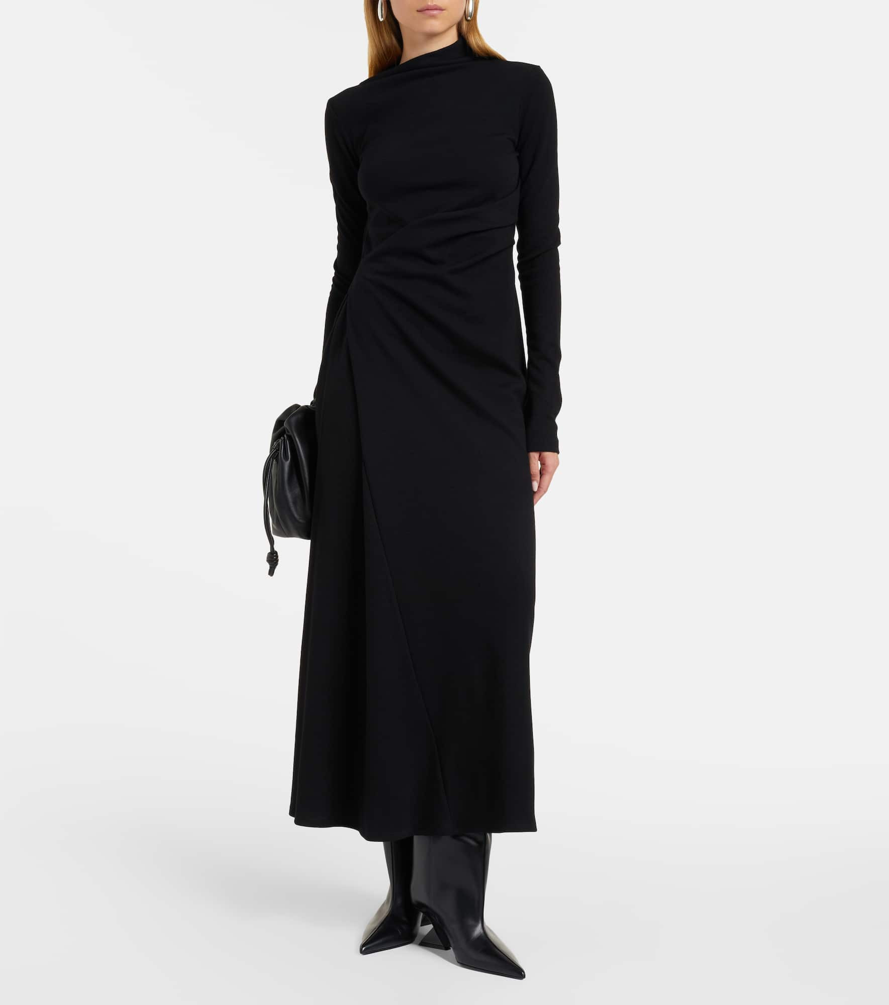 Edile wool and cotton-blend midi dress - 2