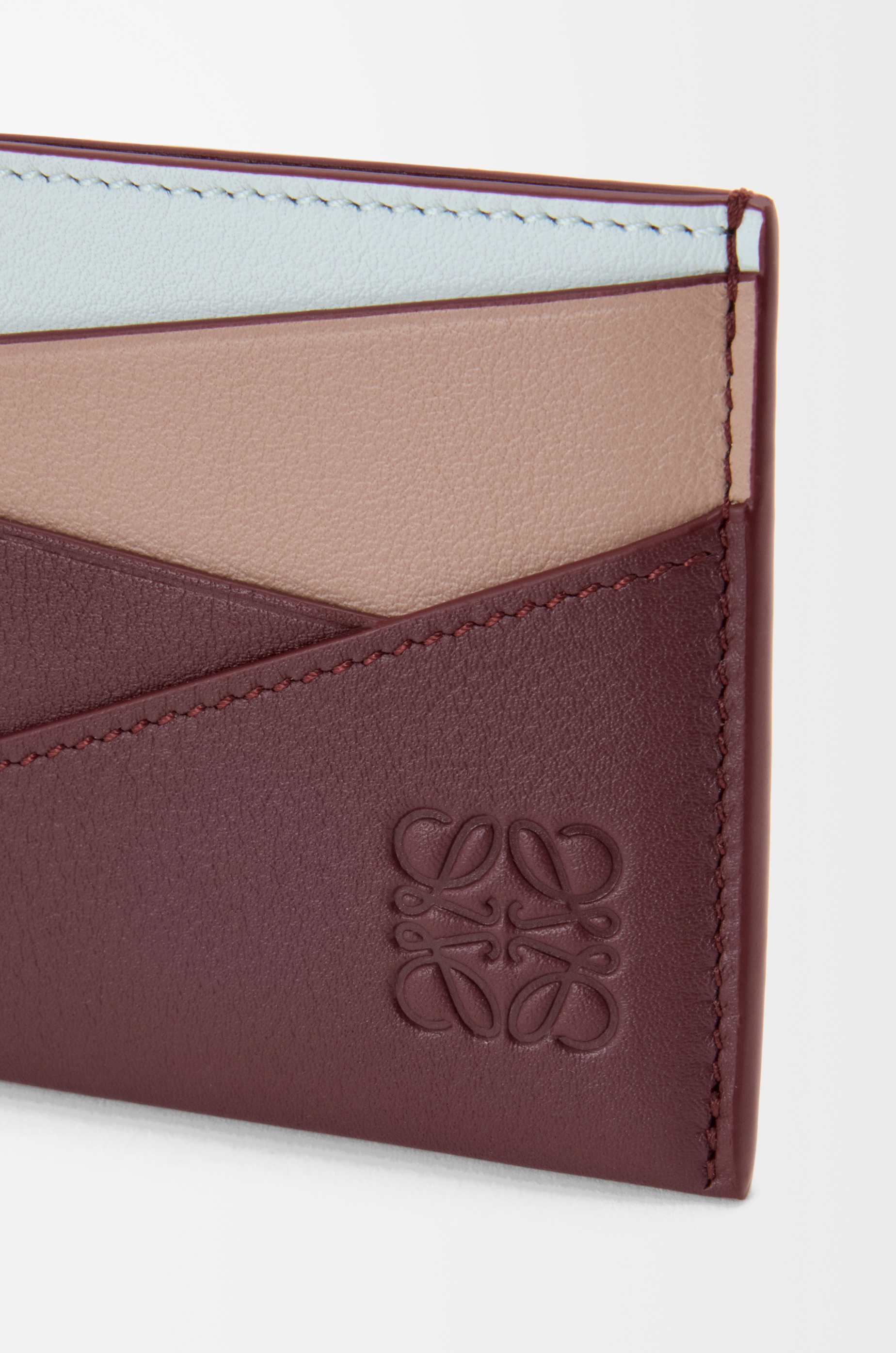 Puzzle plain cardholder in classic calfskin - 4