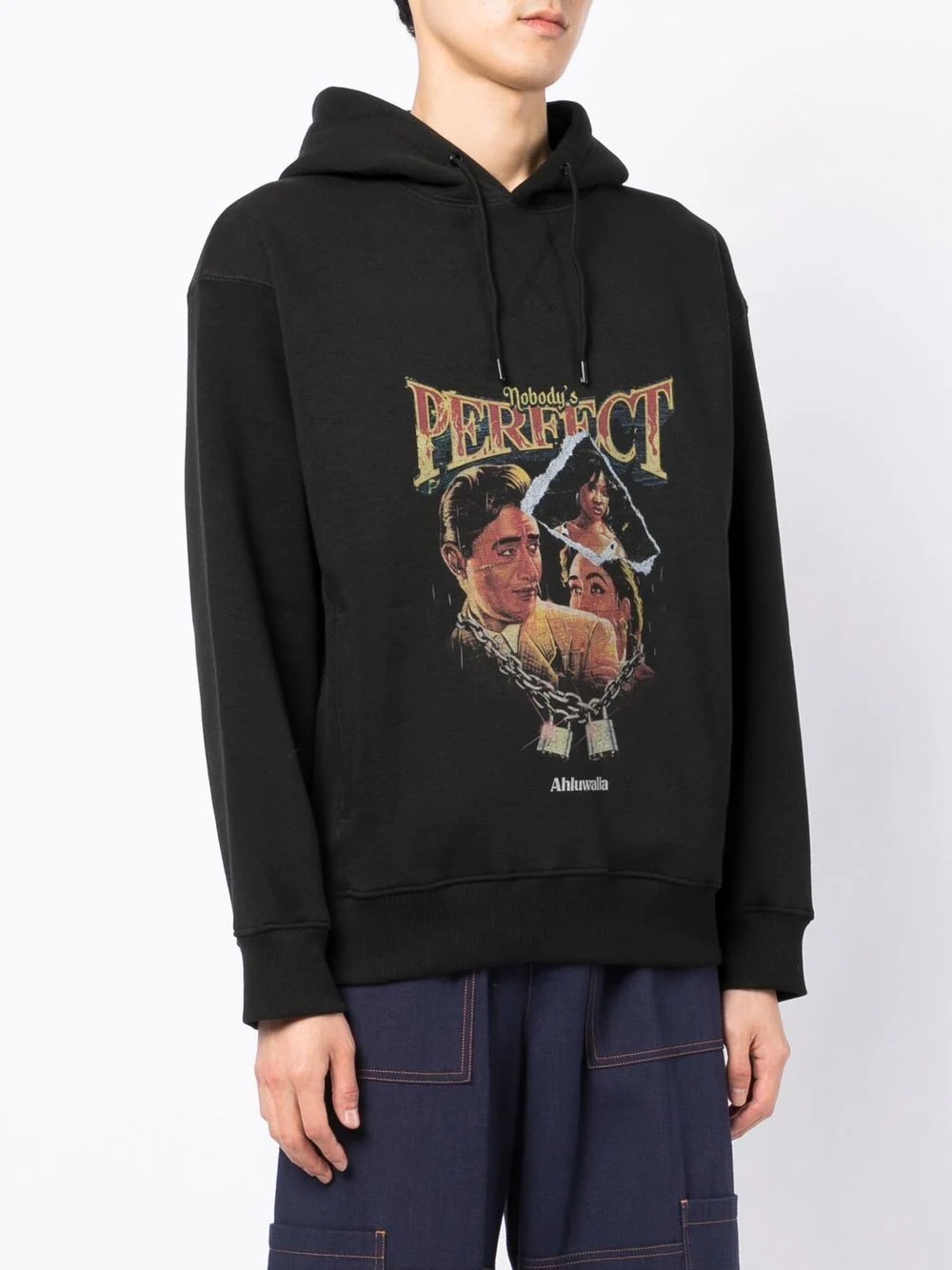 Link graphic-print hoodie - 3