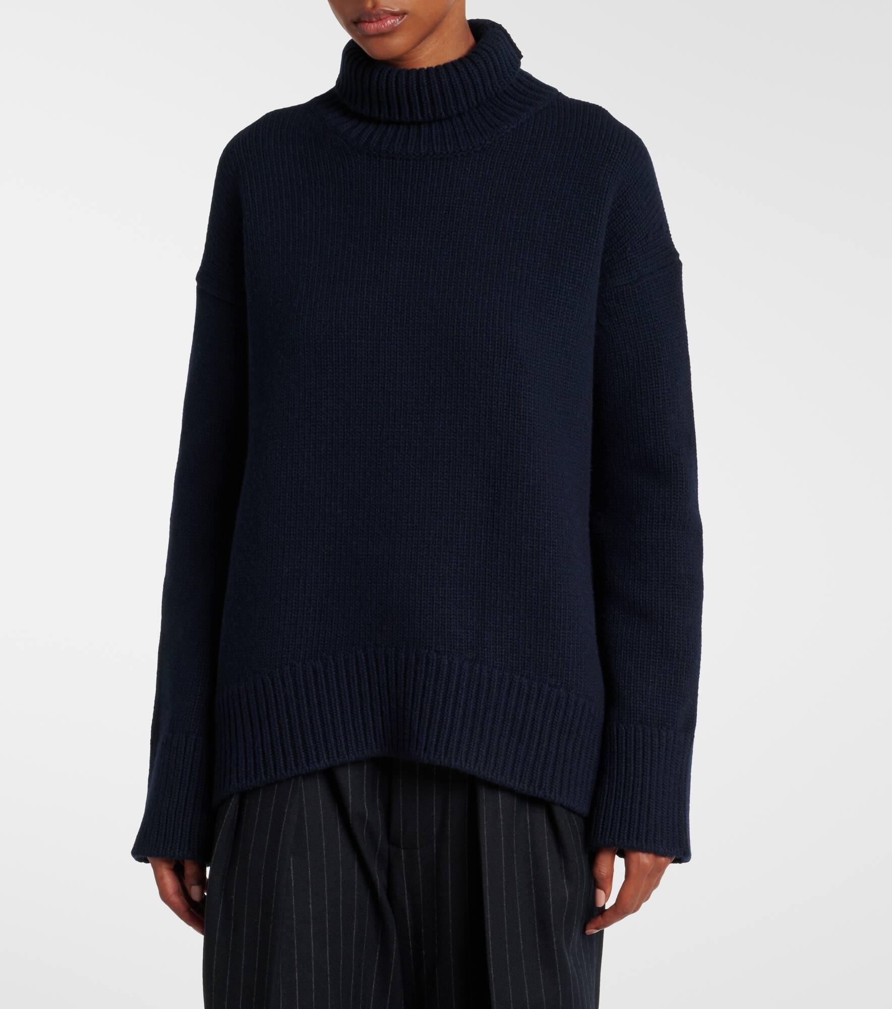 Wool and cashmere turtleneck sweater - 4