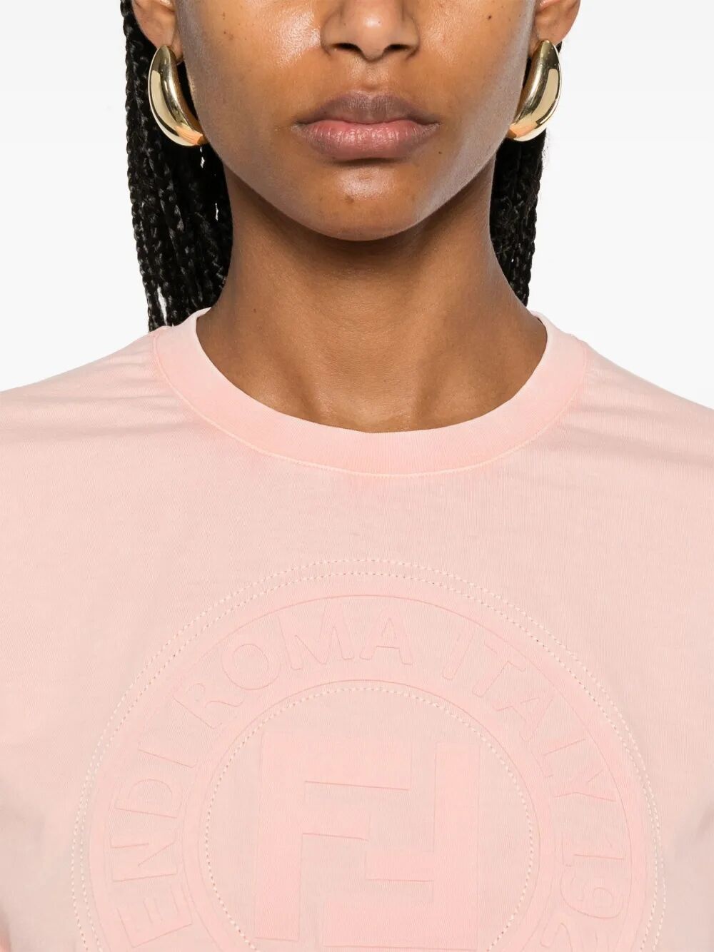 3d Fendi Roma Cropped T-Shirt - 4