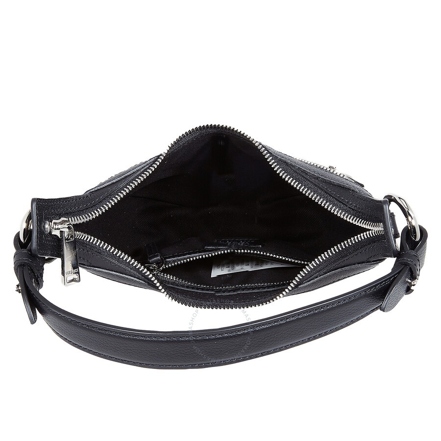 Versace Repeat Mini Black Hobo Bag - 4