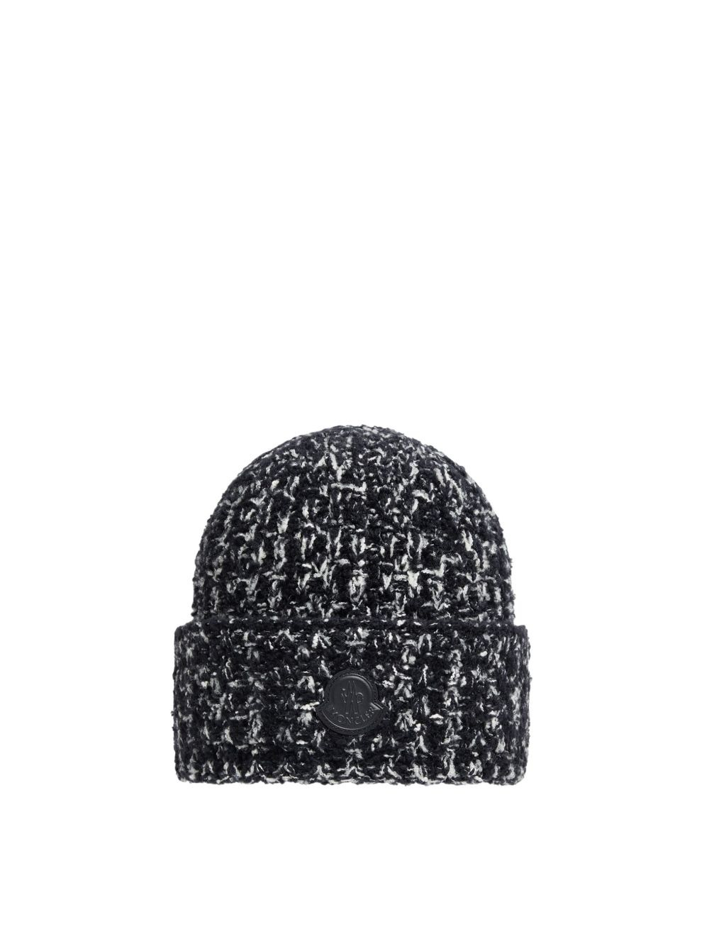 tweed logo-patch beanie - 2
