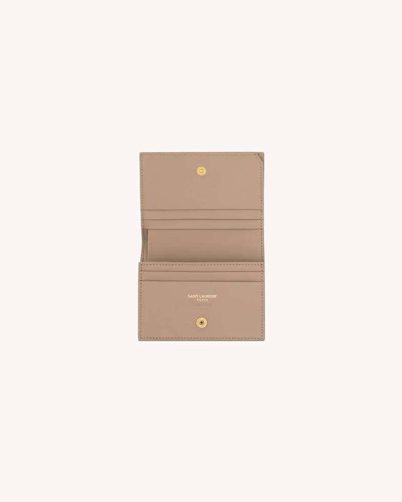 CASSANDRE MATELASSÉ FLAP CARD CASE IN LAMBSKIN 4