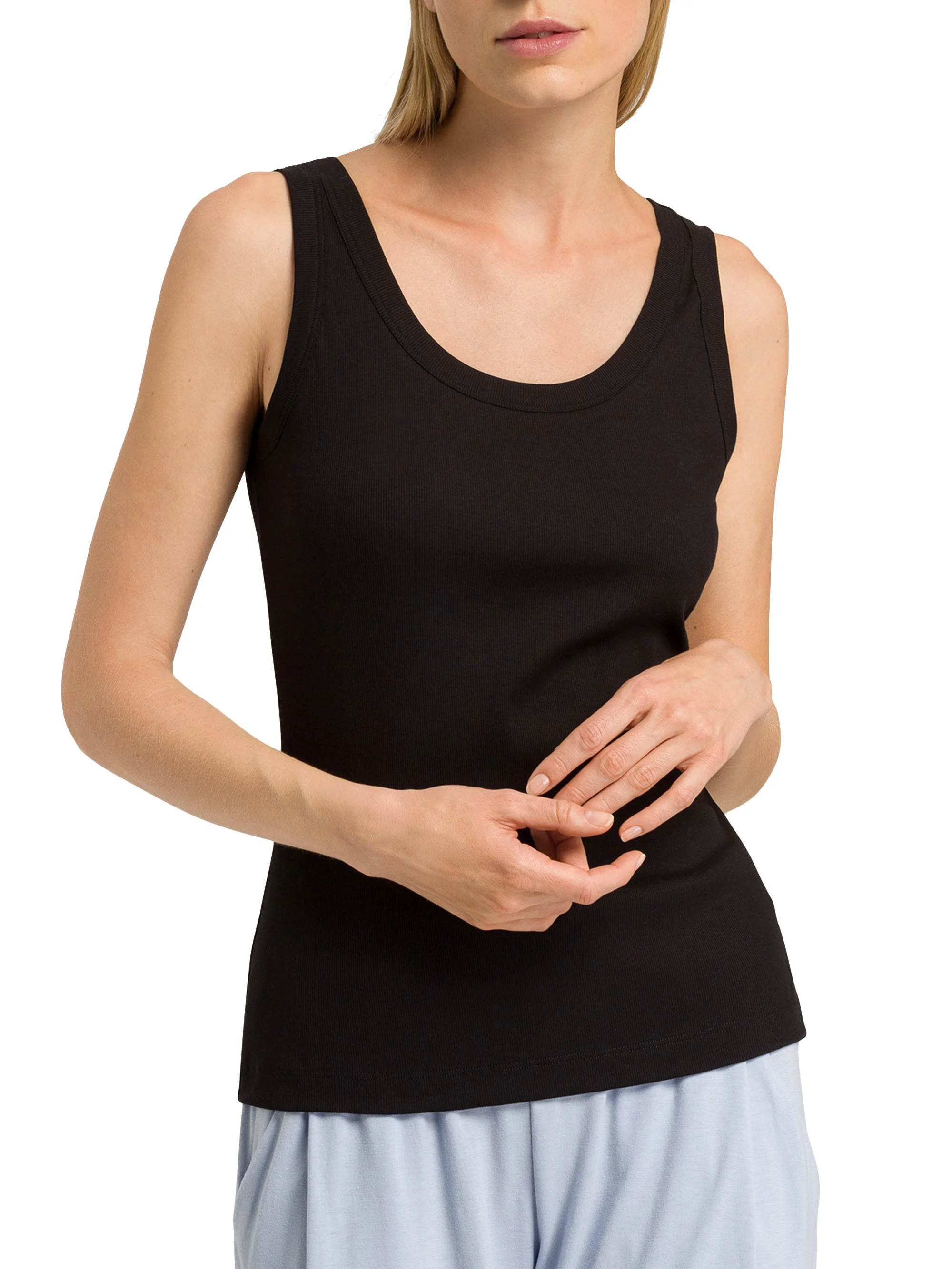 Women's Sleep & Lounge Tank Top - Black - 1