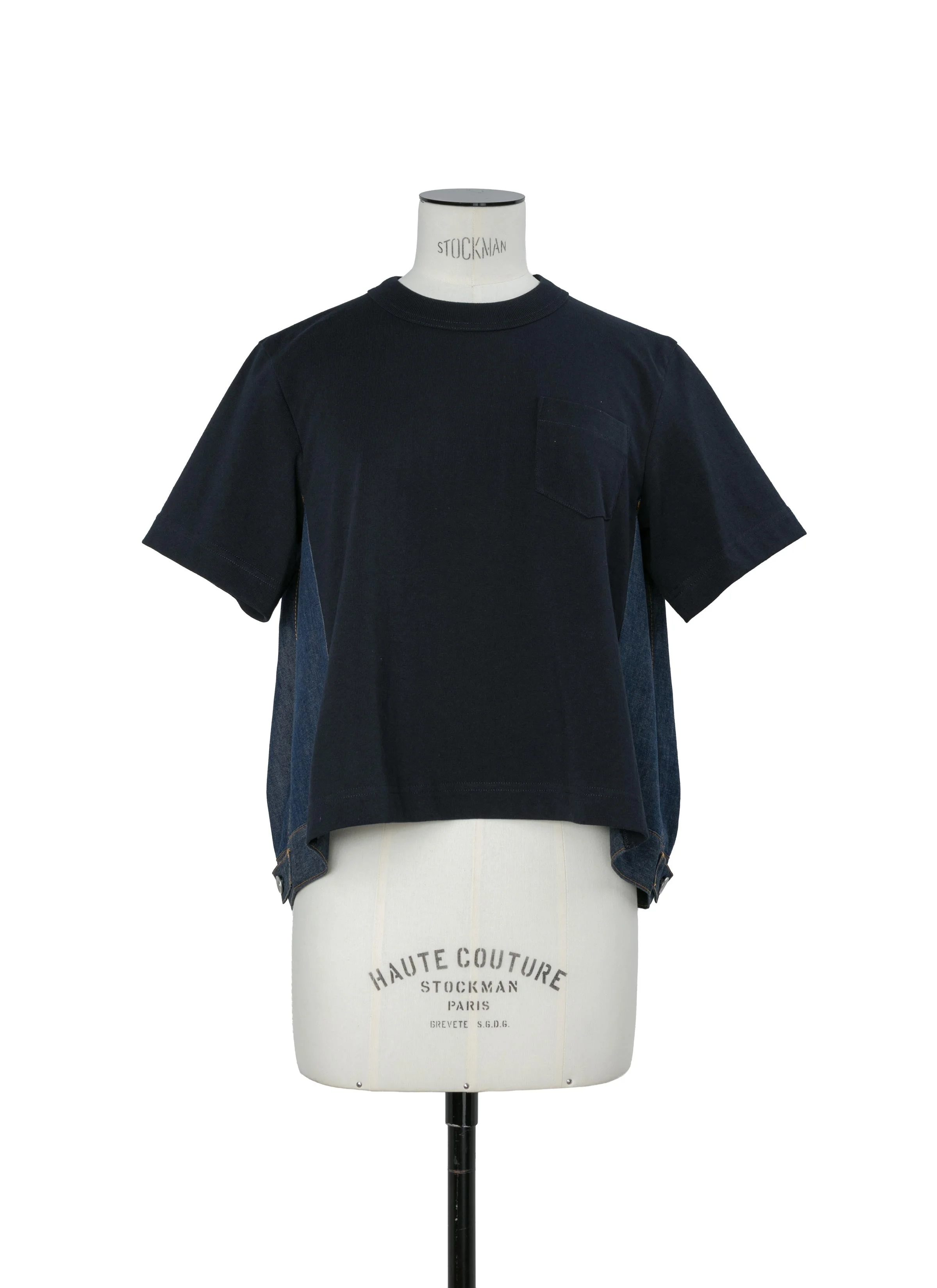 Denim x Cotton Jersey T-Shirt - 1
