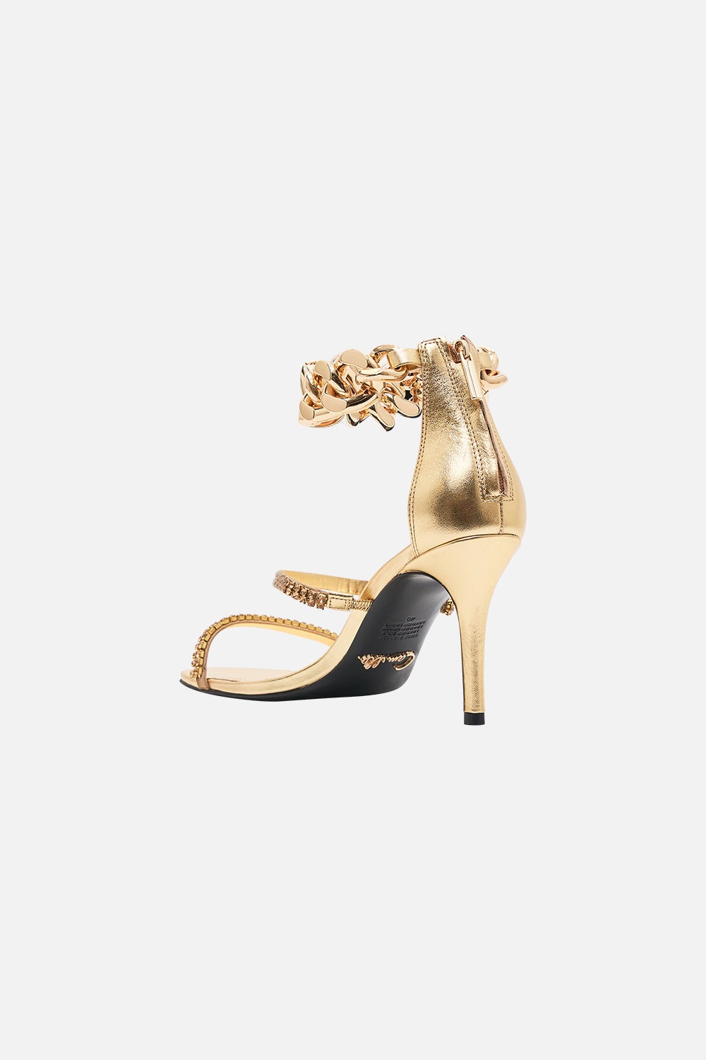 SASKIA CHAIN ANKLET HIGH HEEL SANDAL - 3