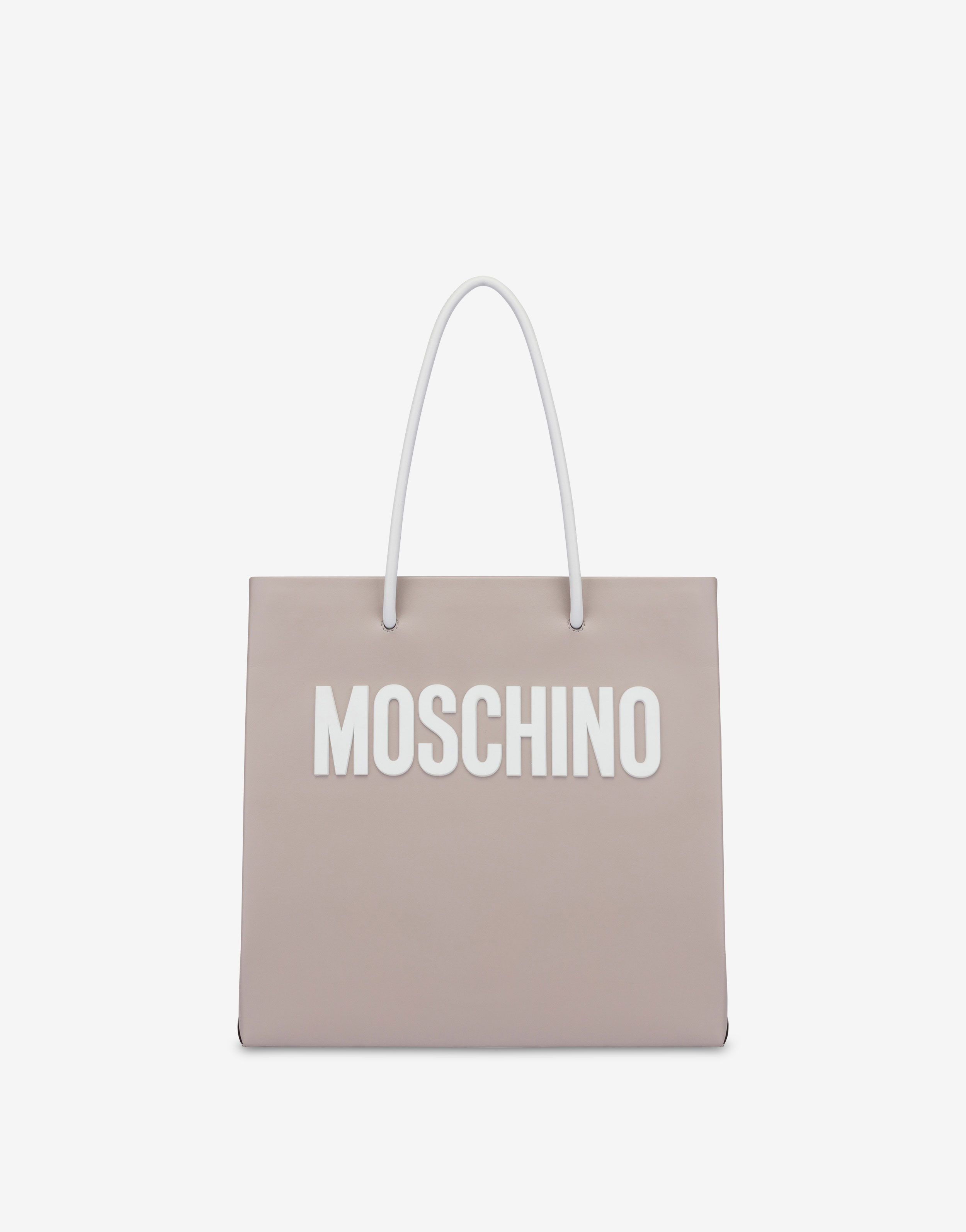 LETTERING LOGO CALFSKIN SHOPPER - 1