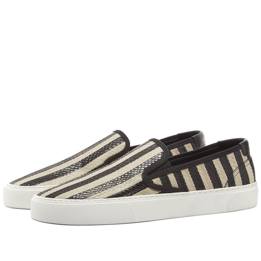 Saint Laurent Venice Slip On Scale Stripe Sneaker - 1