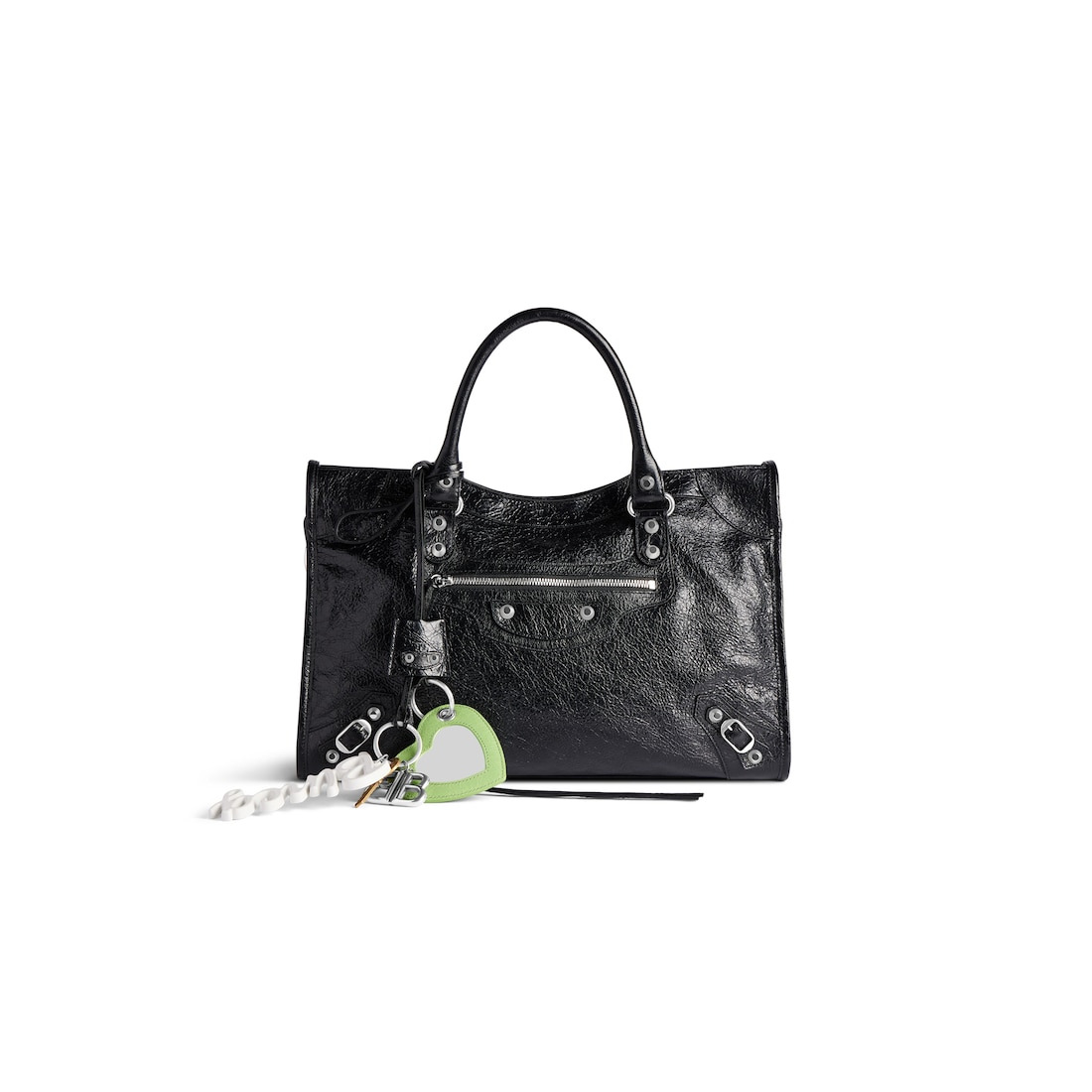 Le City Charm Heart  in Black/green - 3