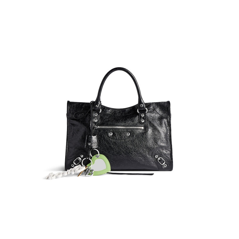 Le City Charm Heart  in Black/green 3