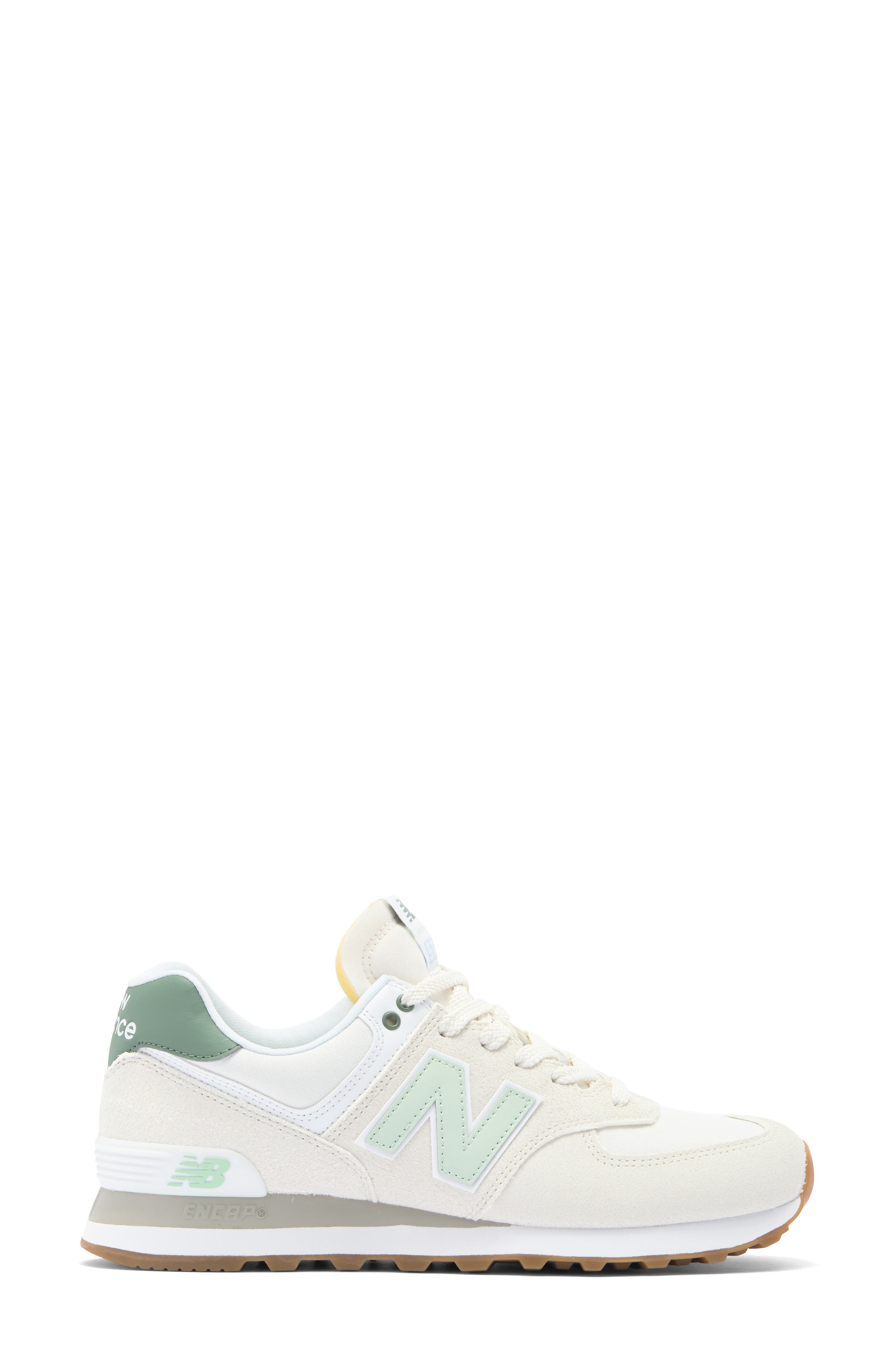 New Balance 574 Sneaker in Sea Salt/New Spruce at Nordstrom - 3