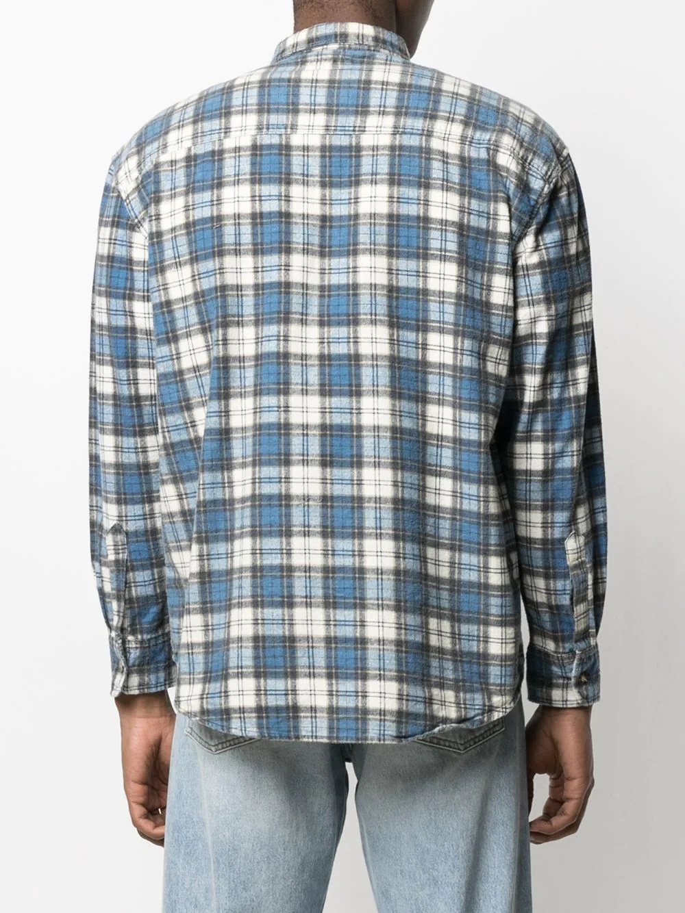 mixed-plaid shirt - 4
