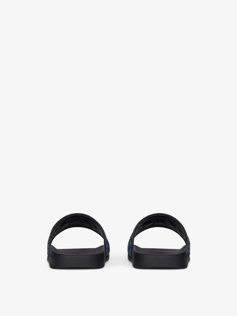 SLIDE FLAT MULES IN MONOGRAM 72 DENIM 6