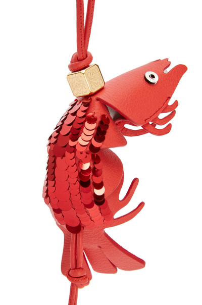 Loewe Shrimp charm in classic calfskin outlook