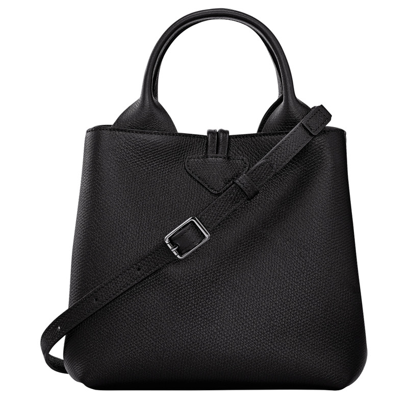 Le Roseau S Handbag Black - Leather 4