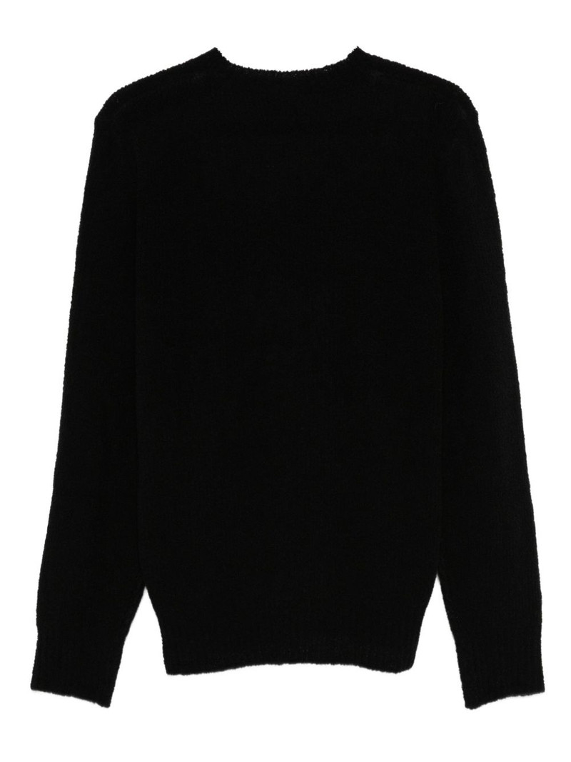 BARENA textured crew-neck sweater outlook