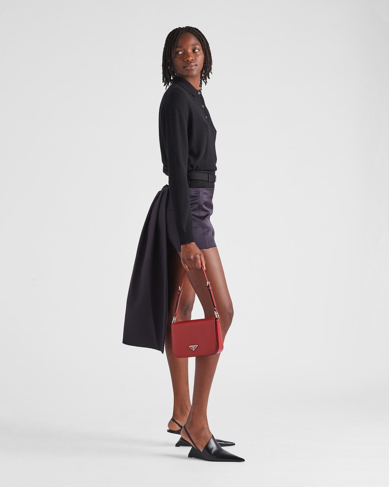 Prada Double satin miniskirt outlook