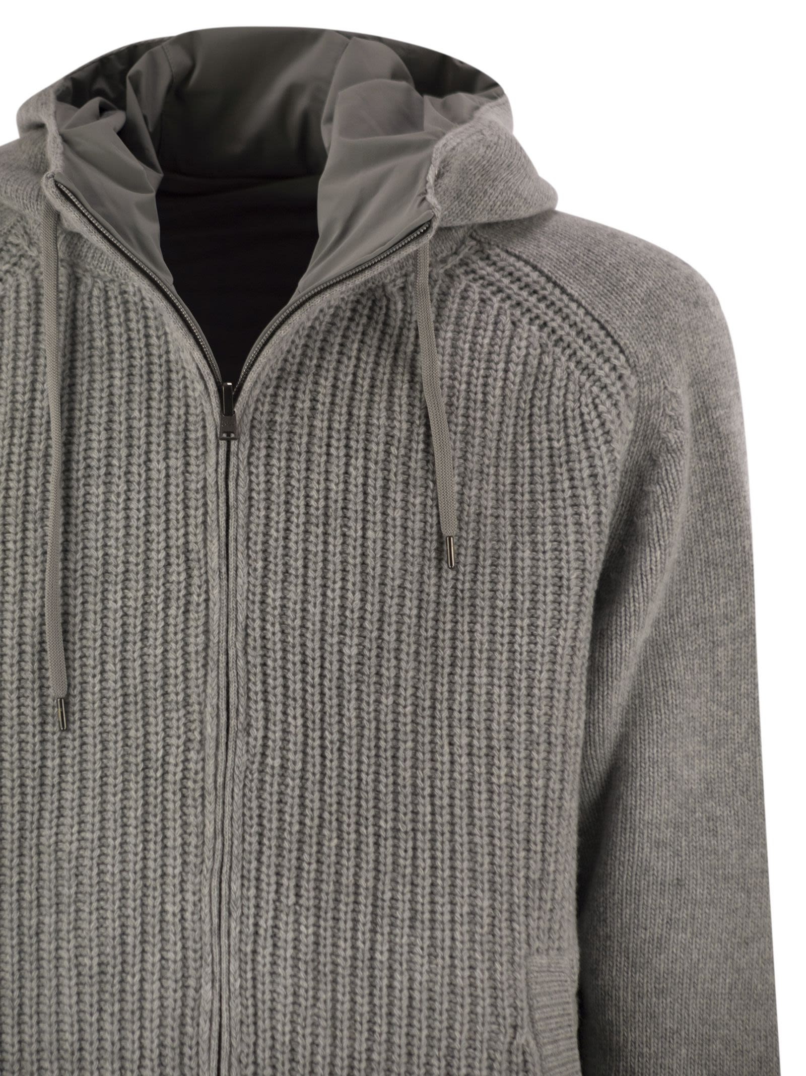 Herno Men Reversible Padded Wool Bomber Jacket - 4