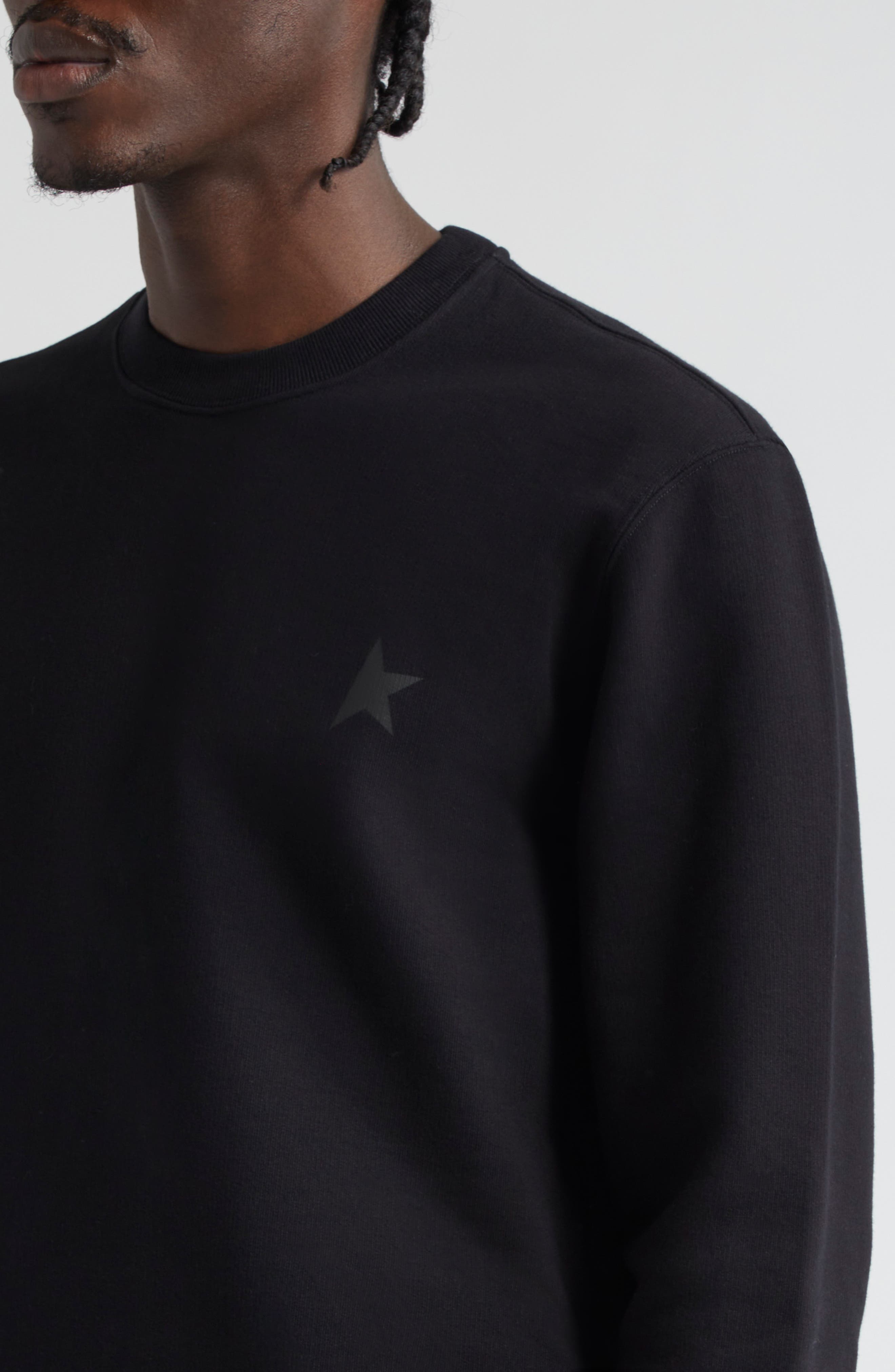 Archibald Star Cotton Crewneck Sweatshirt - 4