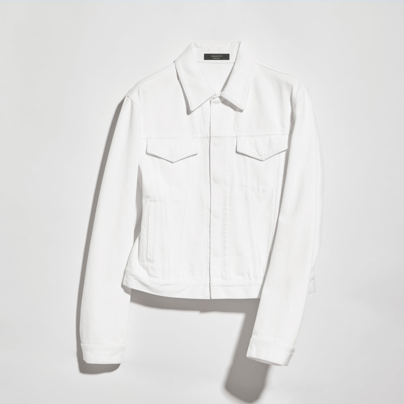 Cotton denim jacket - 1
