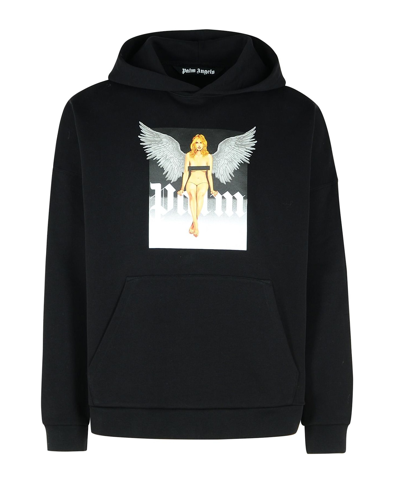 'crystal' Black Cotton Sweatshirt - 1