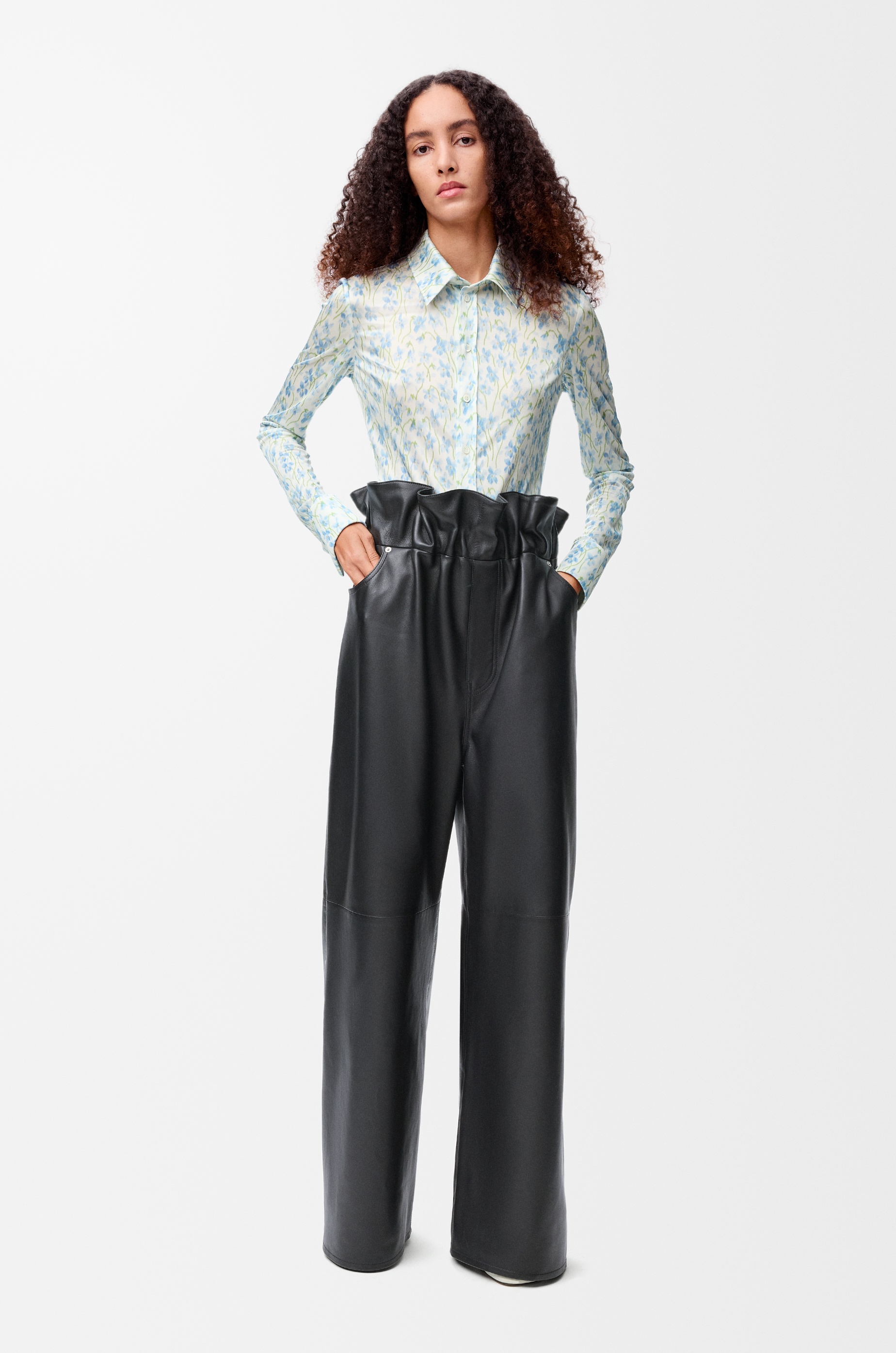 Flamenco trousers in nappa lambskin - 2