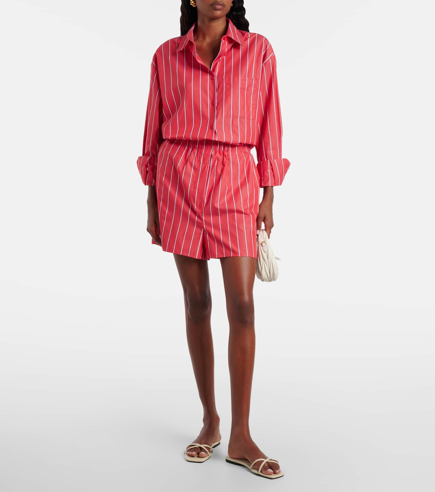 Lui striped cotton poplin shirt - 2