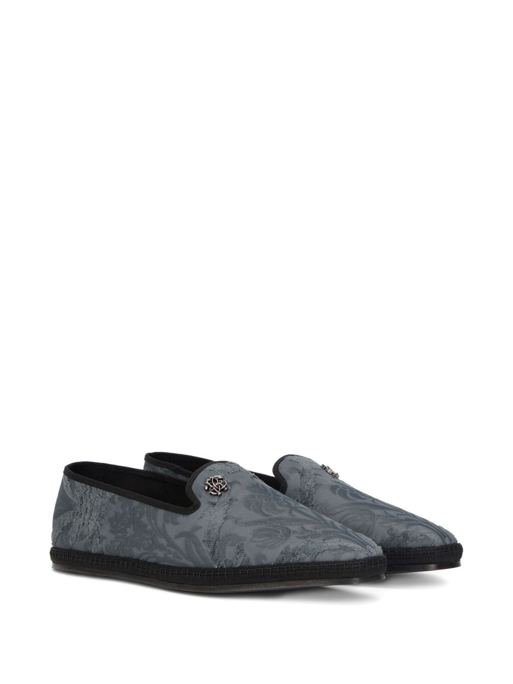embossed-logo loafers - 2