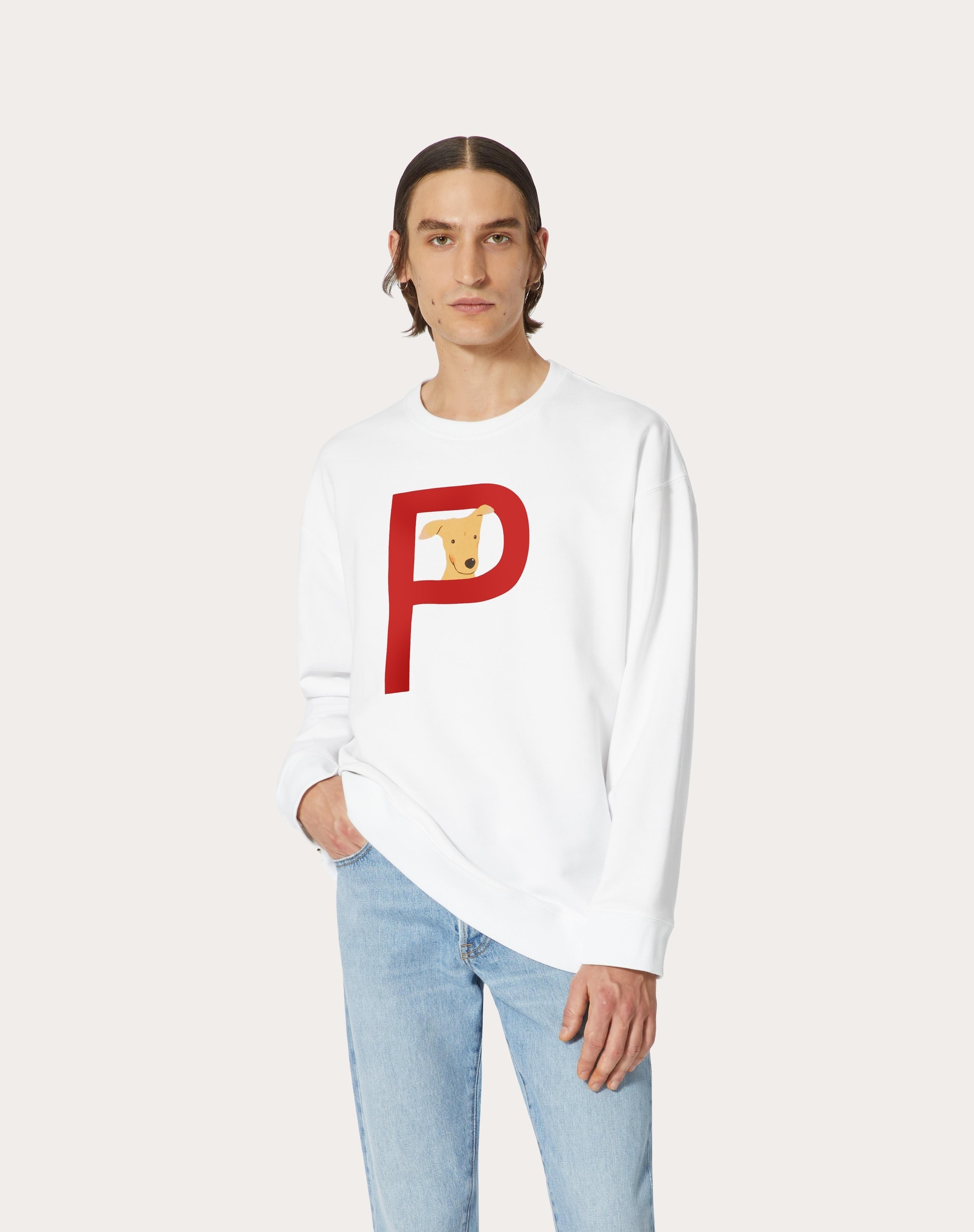 VALENTINO GARAVANI ROCKSTUD PET CUSTOMISABLE UNISEX CREWNECK SWEATSHIRT - 5