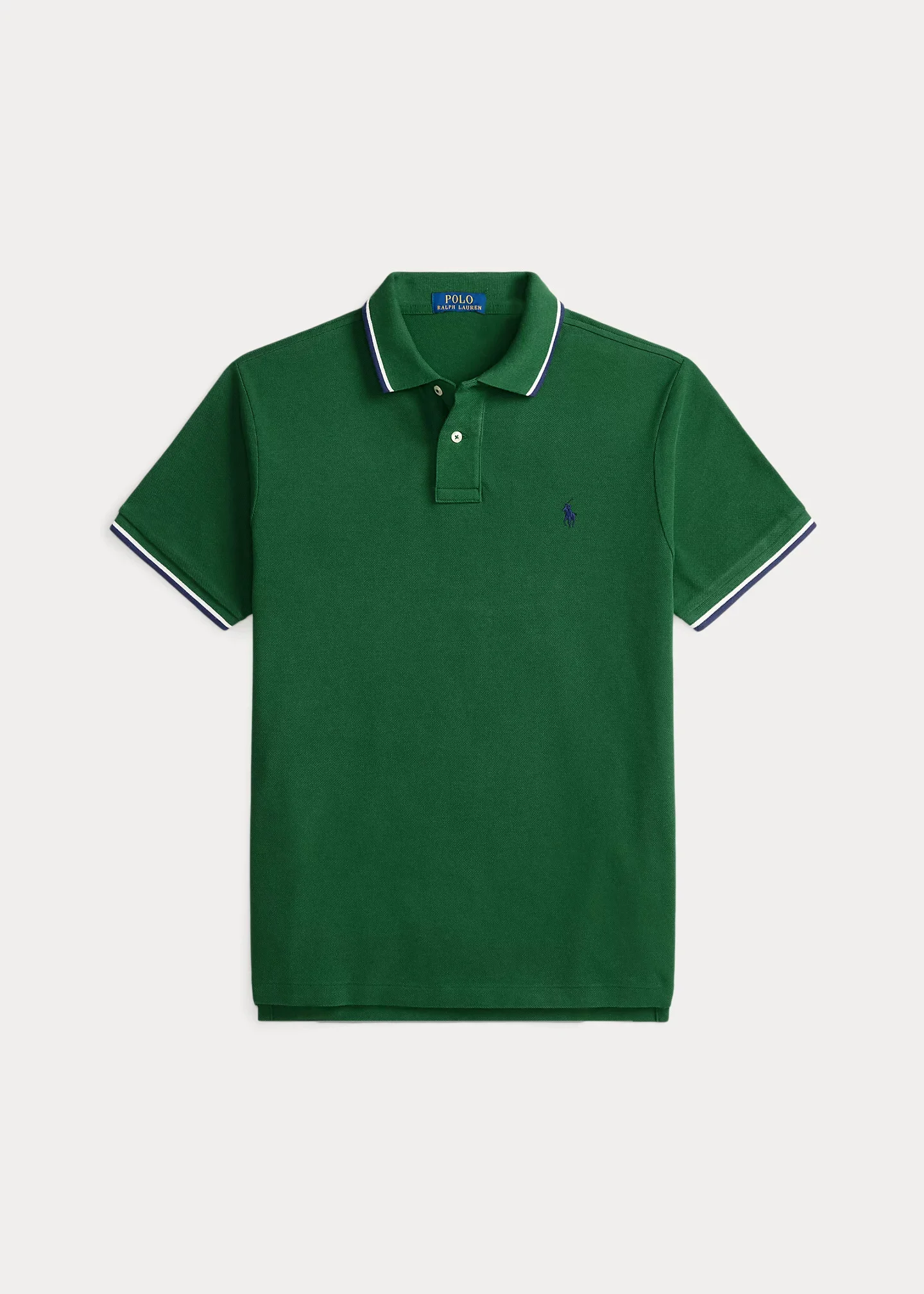 Custom Slim Fit Mesh Polo Shirt - 1