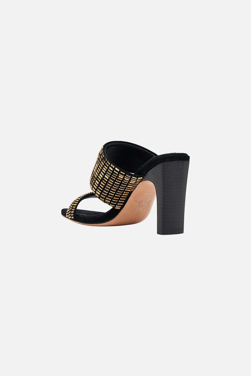 SARA SNAKE BLOCK HEEL MULE 4