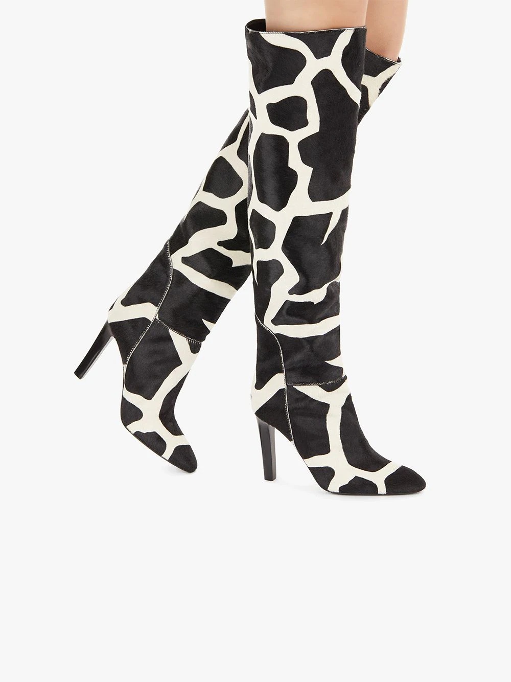 giraffe print boots - 5