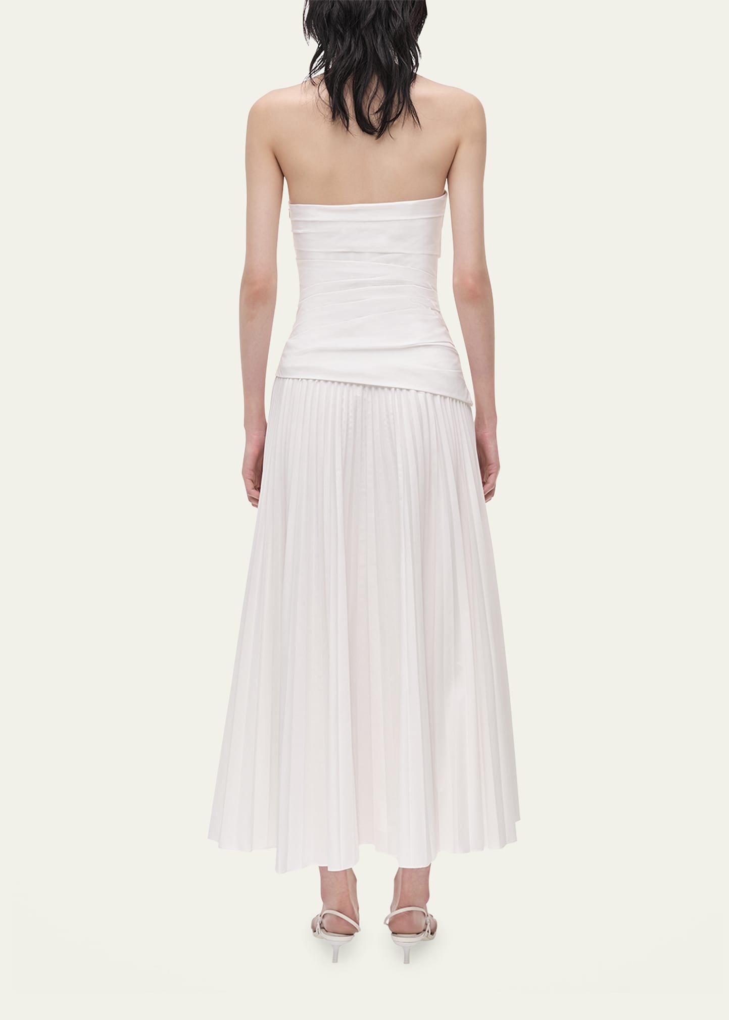 Arie Strapless Cotton Midi Dress - 3