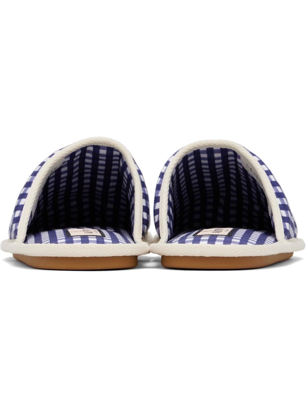 Blue & White 'Ta Chambre' Slippers - 2