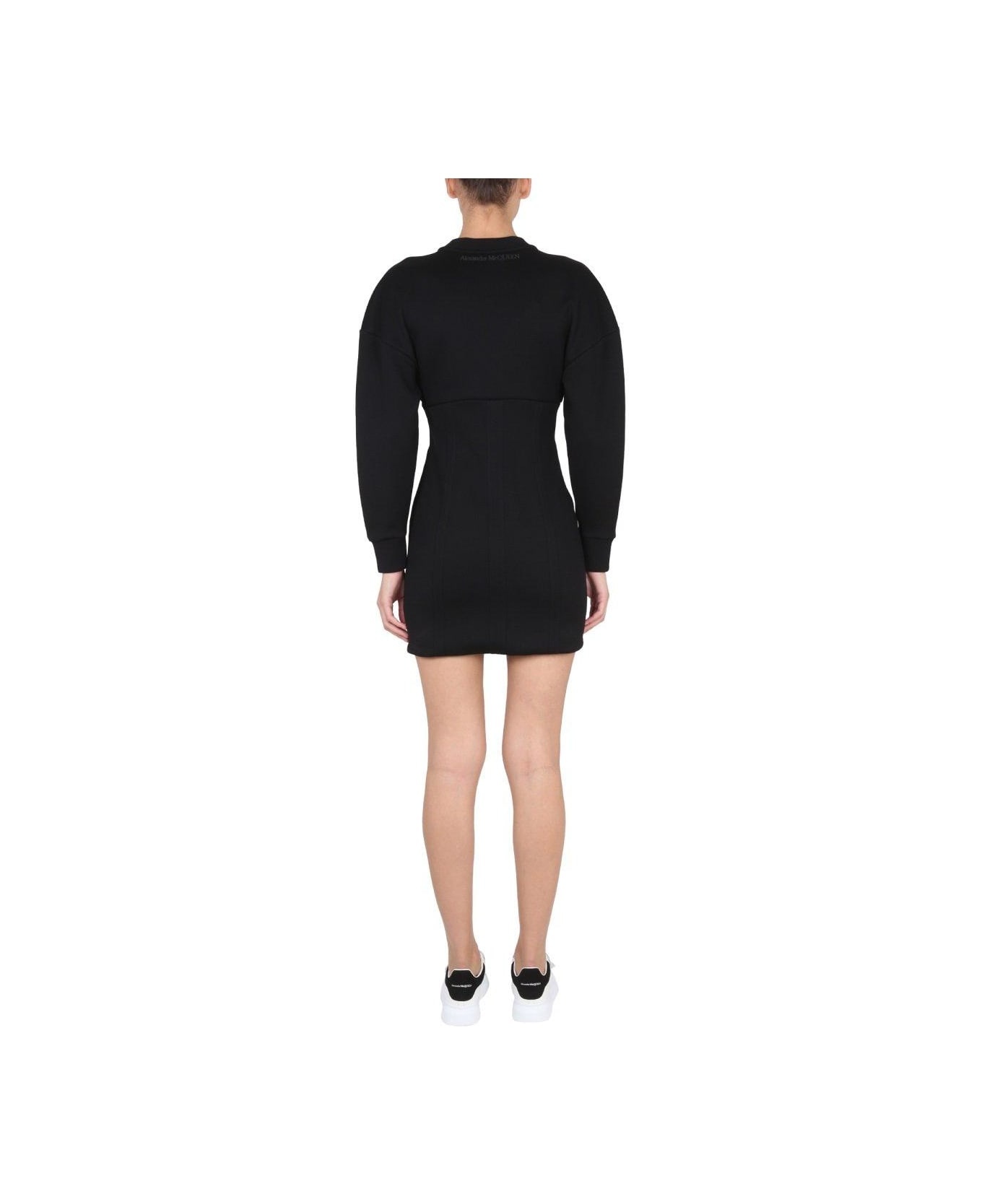 Zipped Long Sleeved Dress - 2