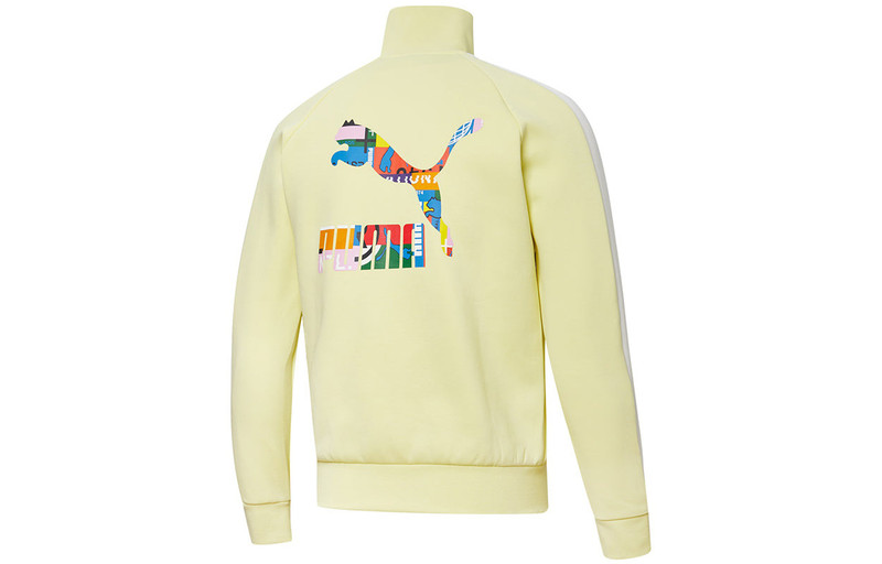PUMA Puma 스포츠 트랙 재킷 '노란색 블루' 531290-40 outlook