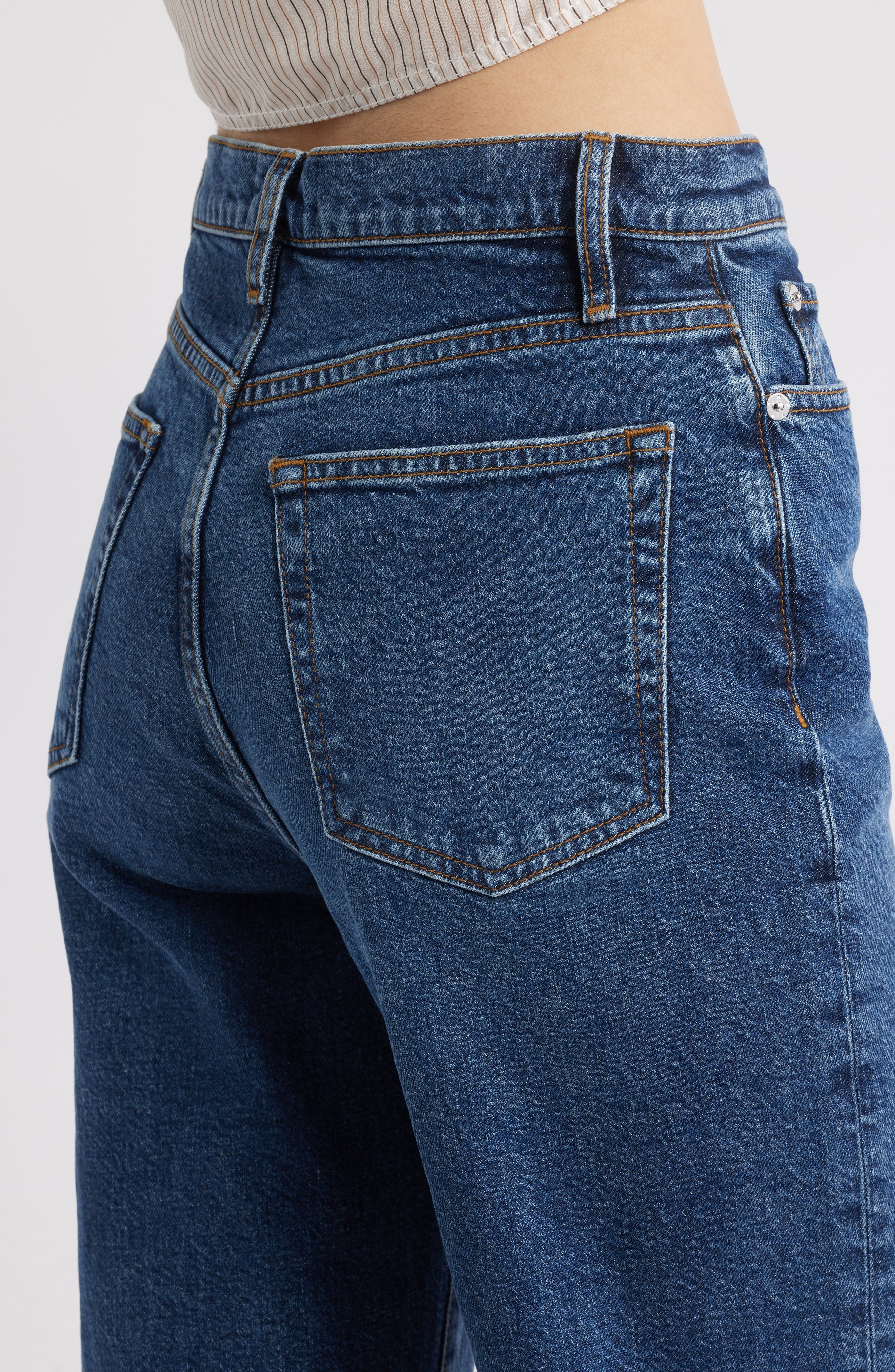 FRAME The Wide High Waist Ankle Wide Leg Jeans in Archie at Nordstrom - 4