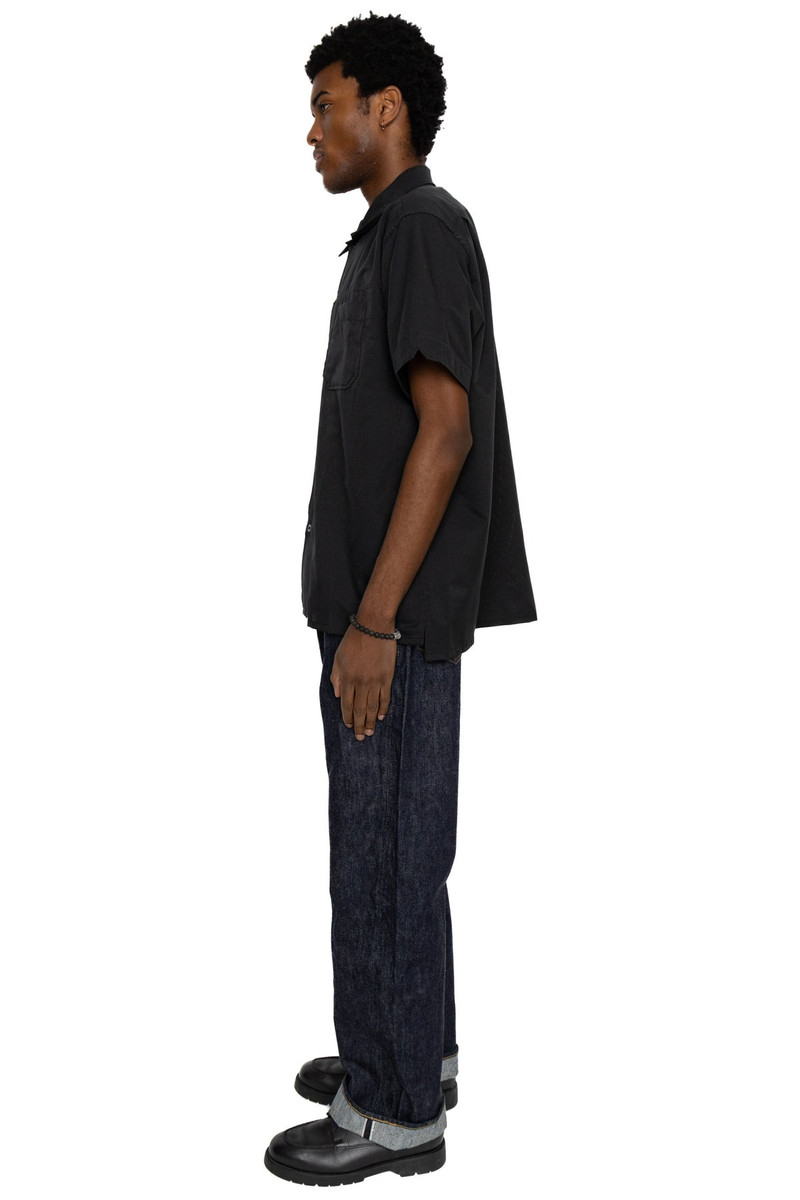 Engineered Garments Camp Shirt Polyester Mesh - Black outlook